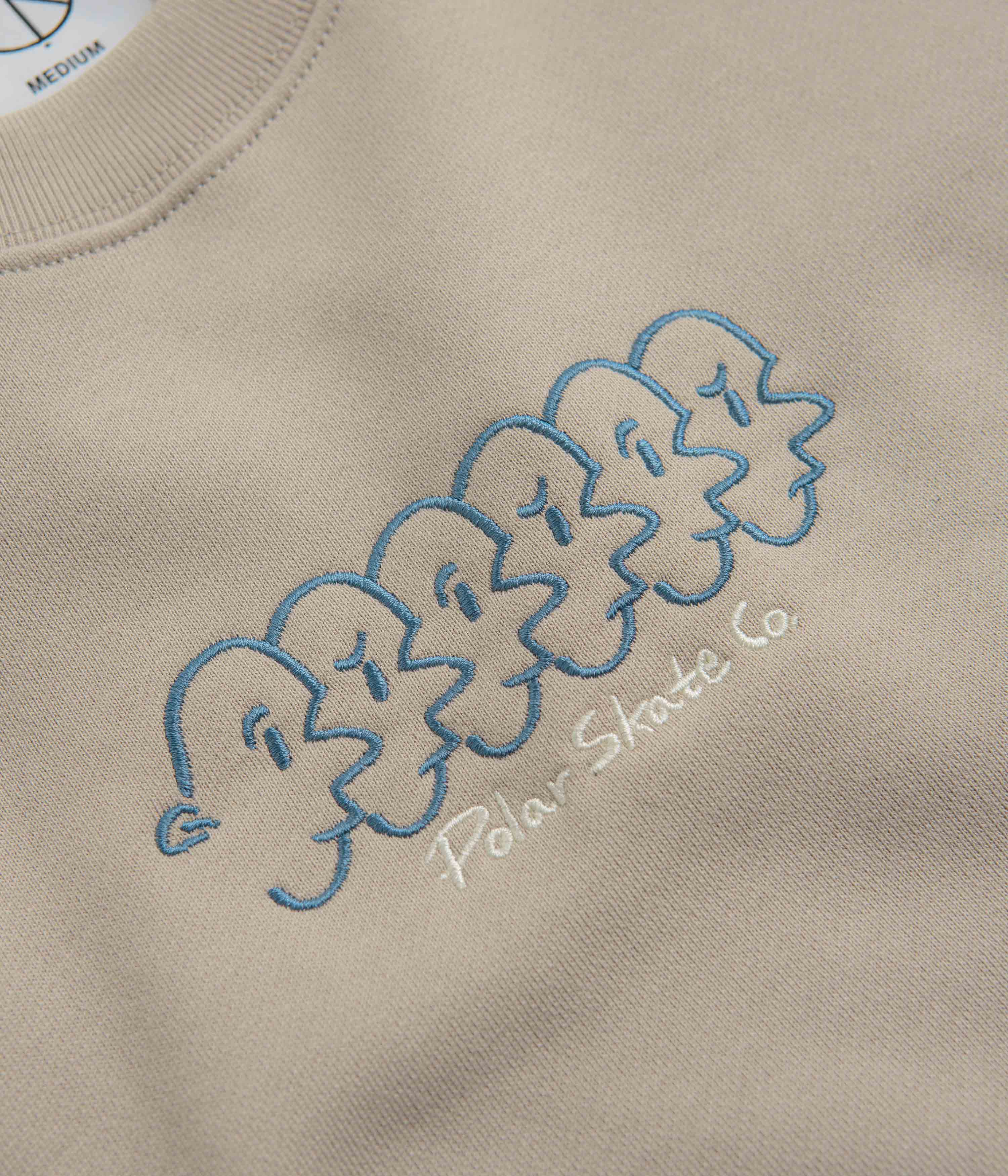Polar Faces Dave Crewneck Sweatshirt - Taupe - Image 3