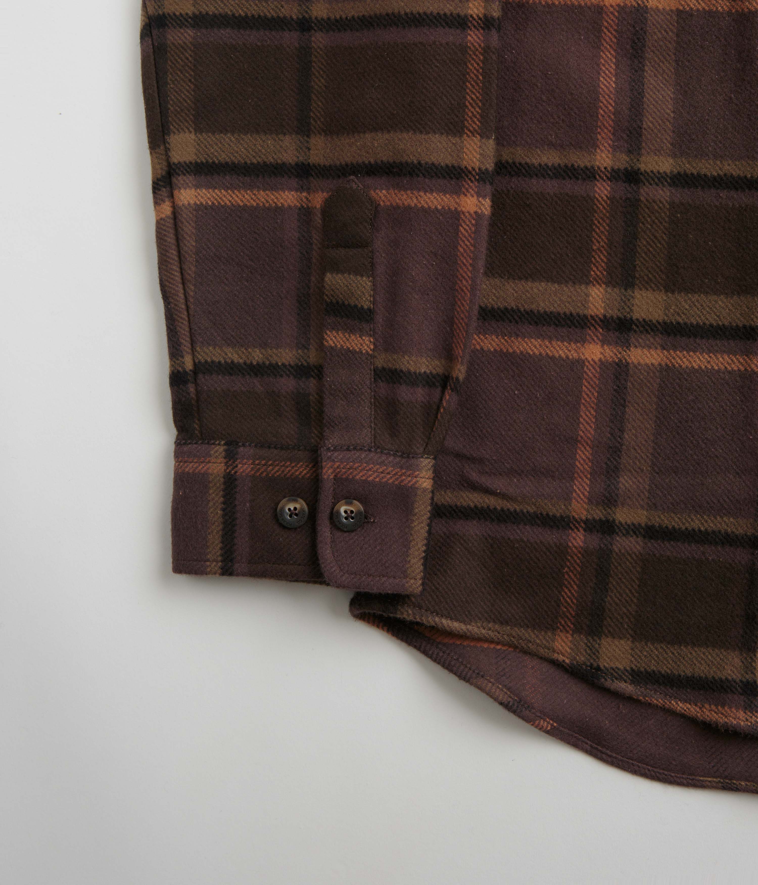 Polar Flannel Mike Shirt - Brown / Mauve - Image 2