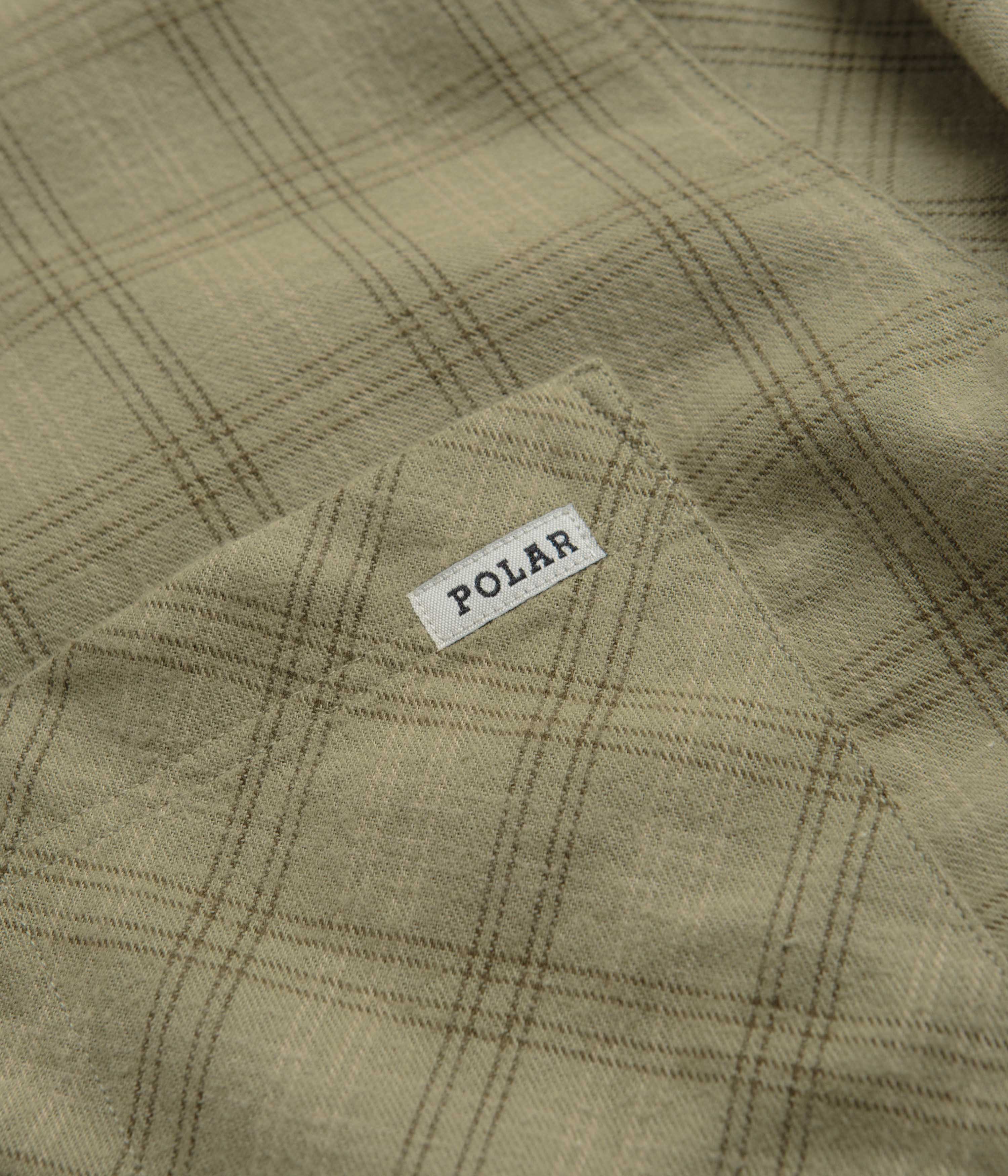 Polar Flannel Mitchell Shirt - Green / Beige - Image 3