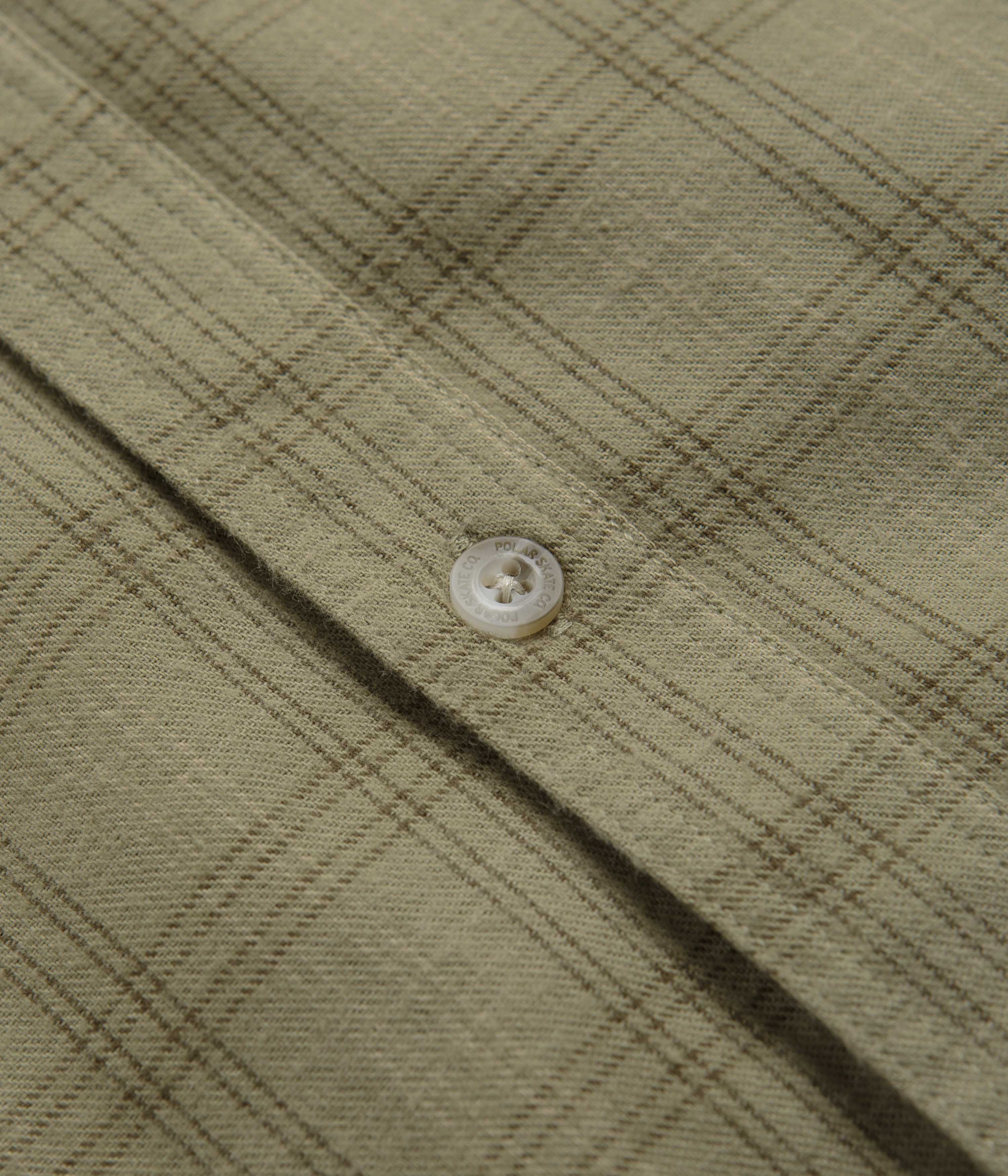 Polar Flannel Mitchell Shirt - Green / Beige - Image 4