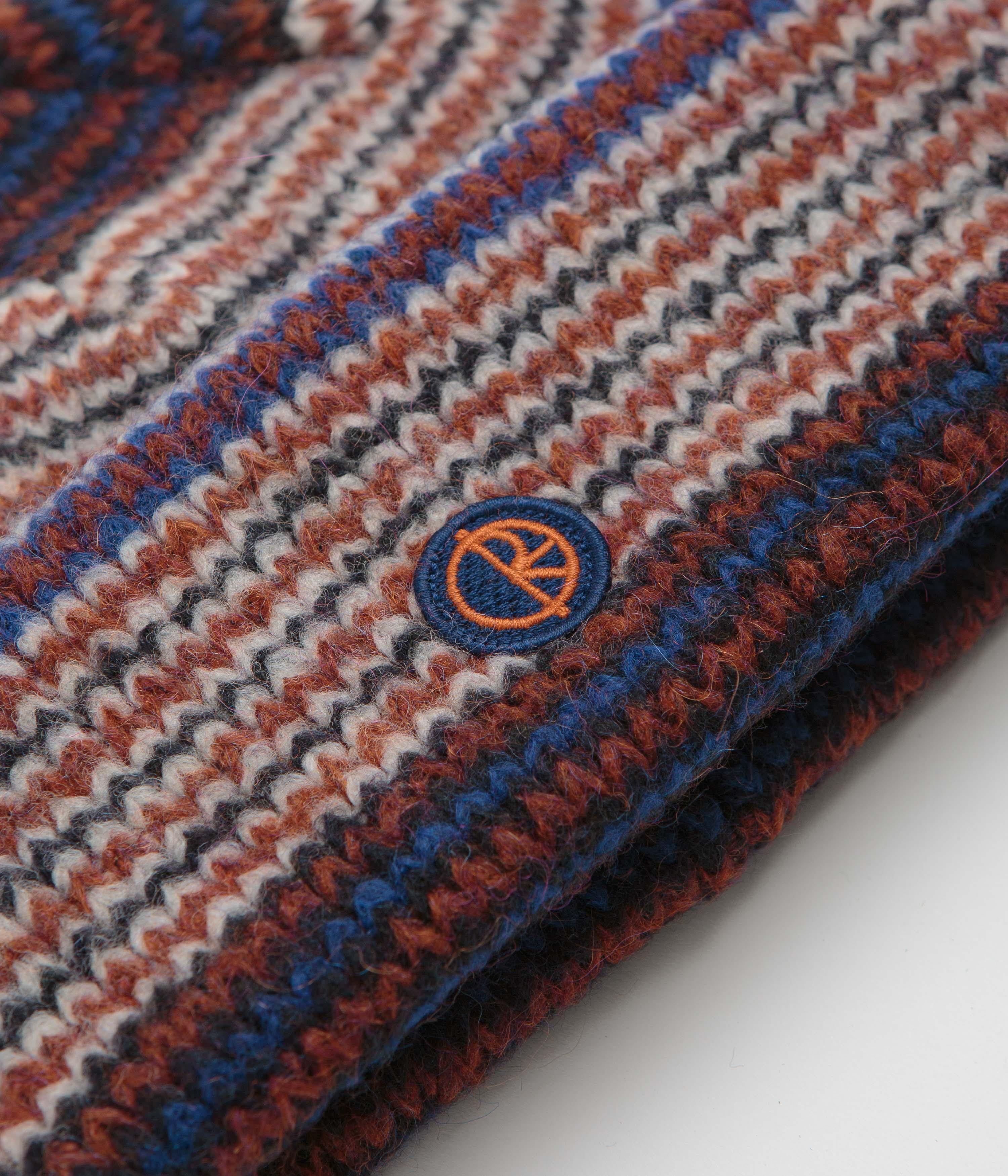 Polar George Beanie - Blue / Orange - Image 2