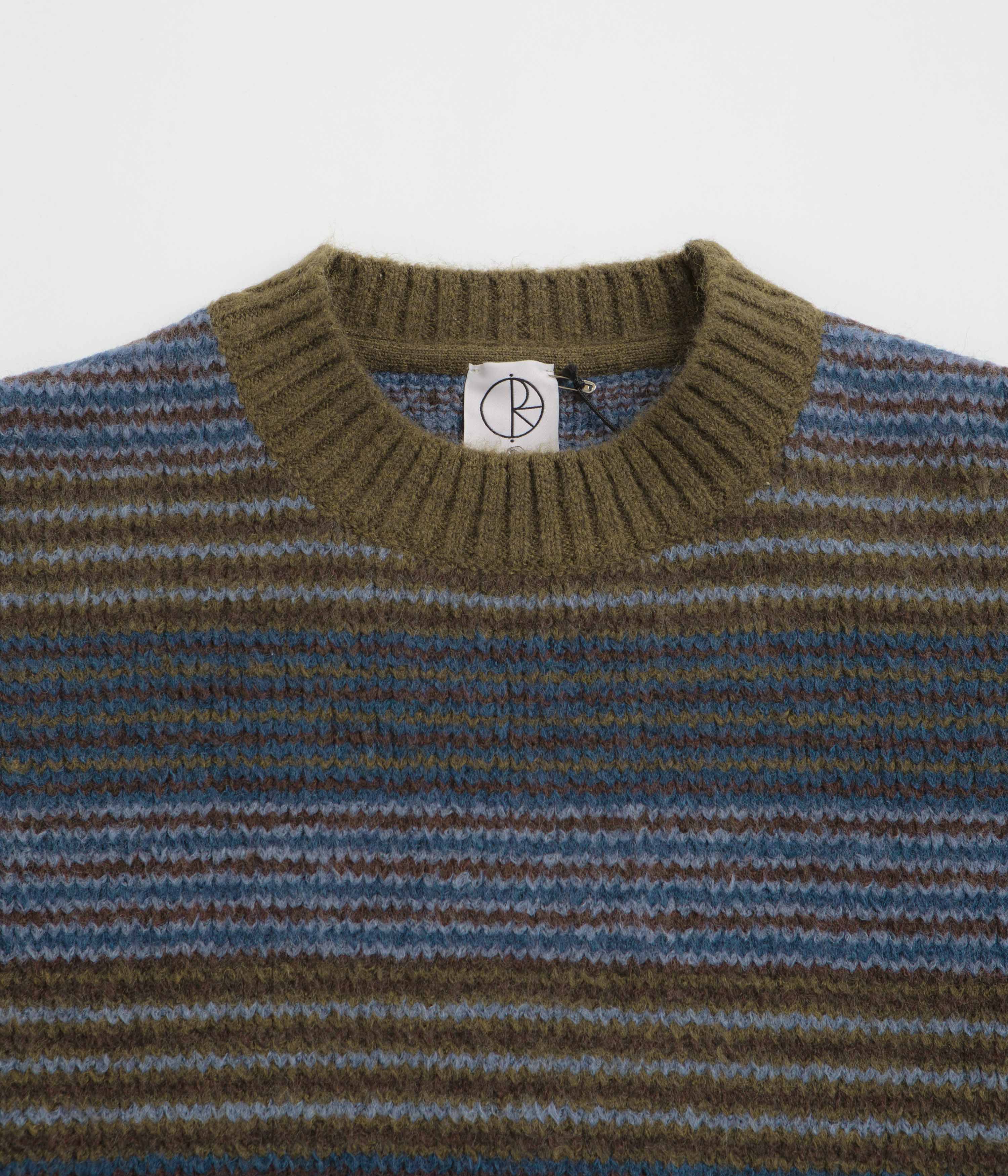 Polar George Sweatshirt - Blue Green Stripe - Image 2
