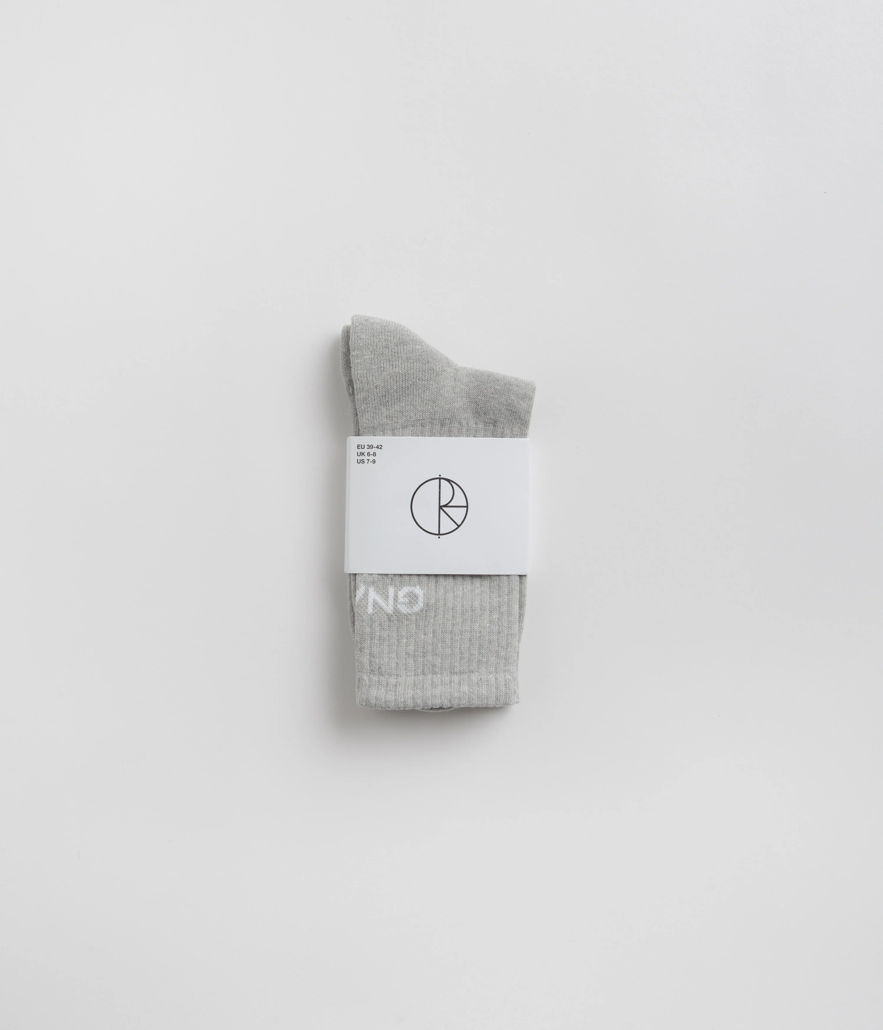 Polar Gnarly Huh Socks - Heather Grey - Image 3