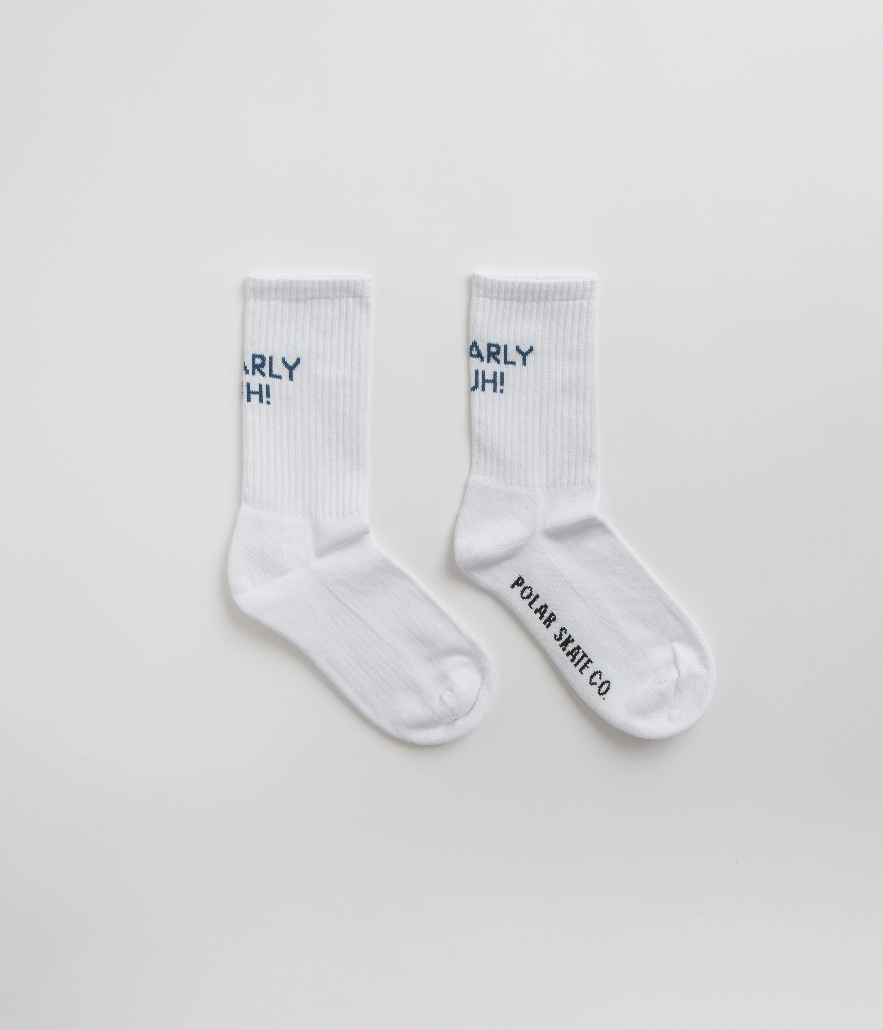 Polar Gnarly Huh Socks - White / Blue
