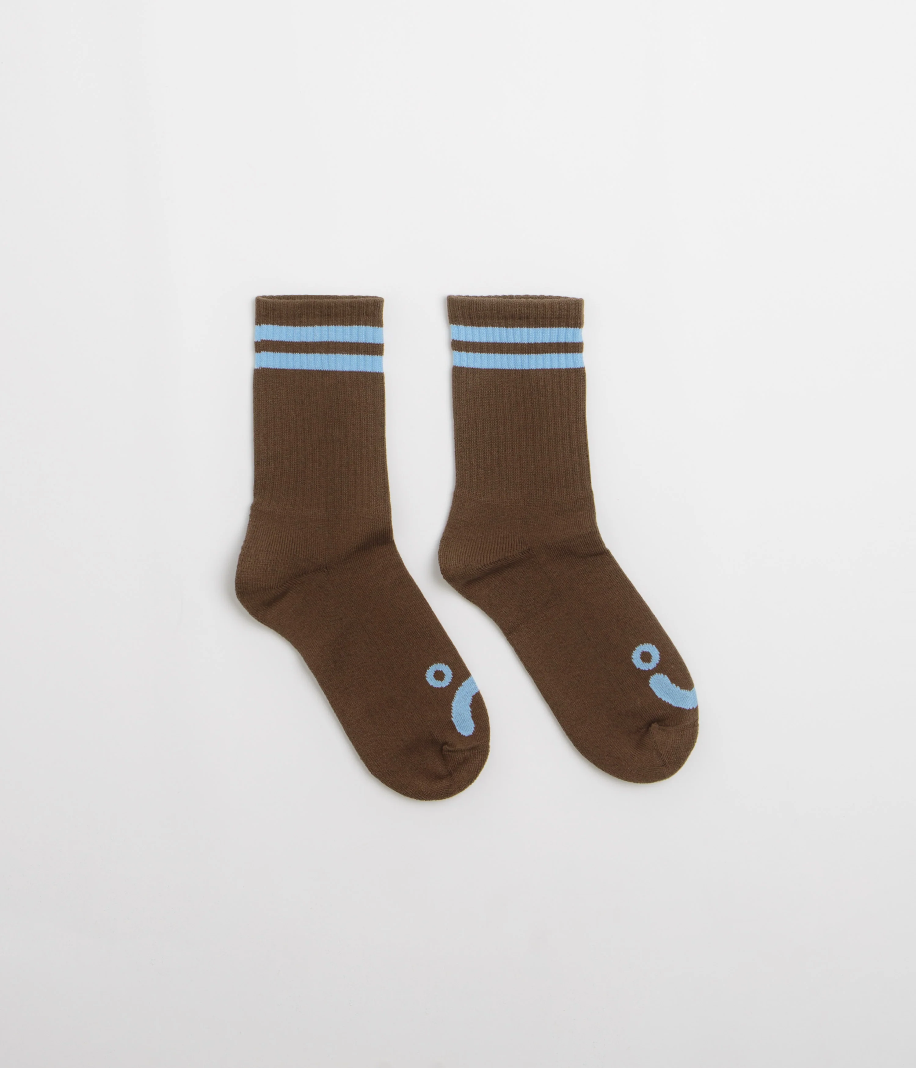 Polar Happy Sad Socks - Brown / Blue