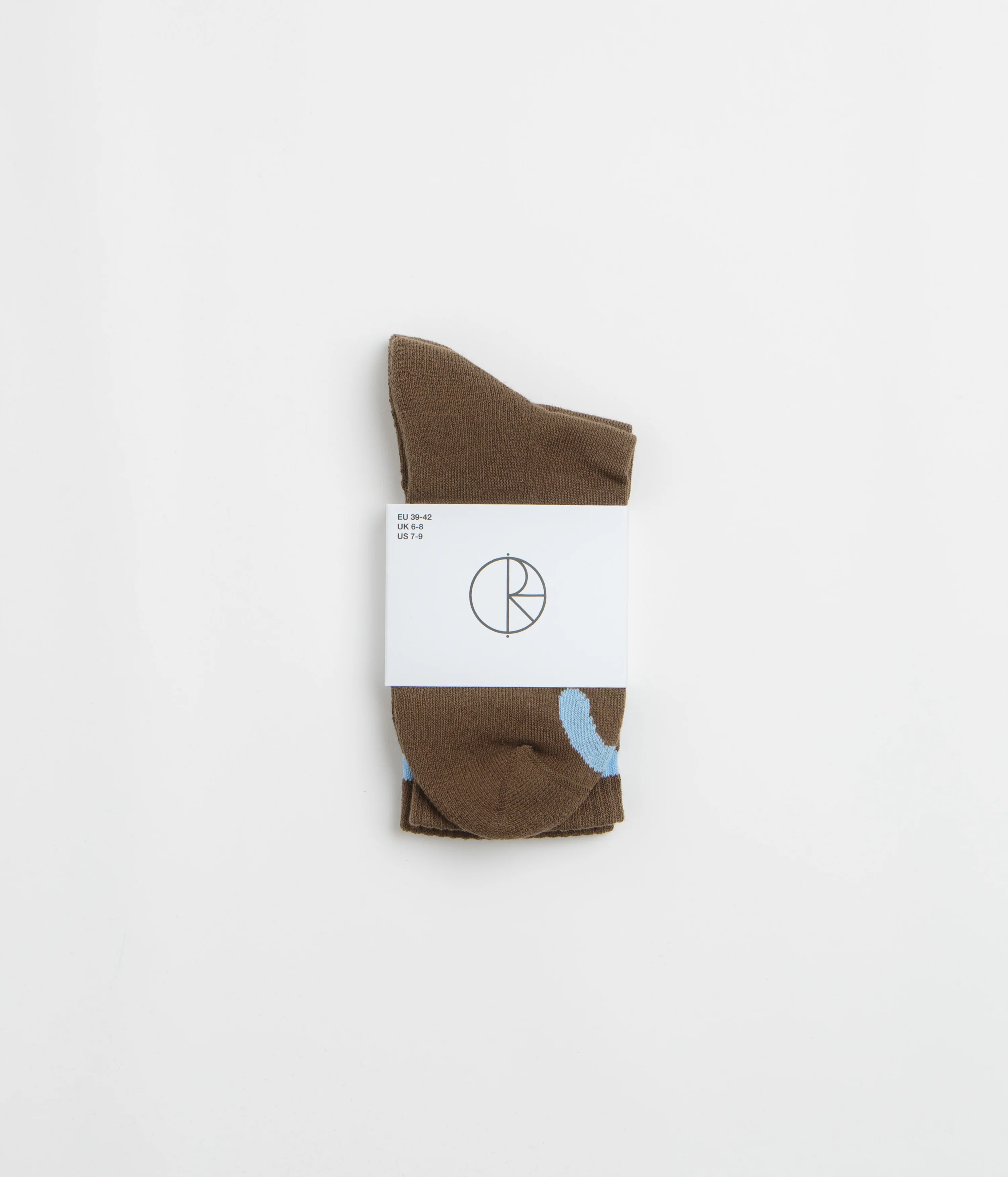 Polar Happy Sad Socks - Brown / Blue - Image 3