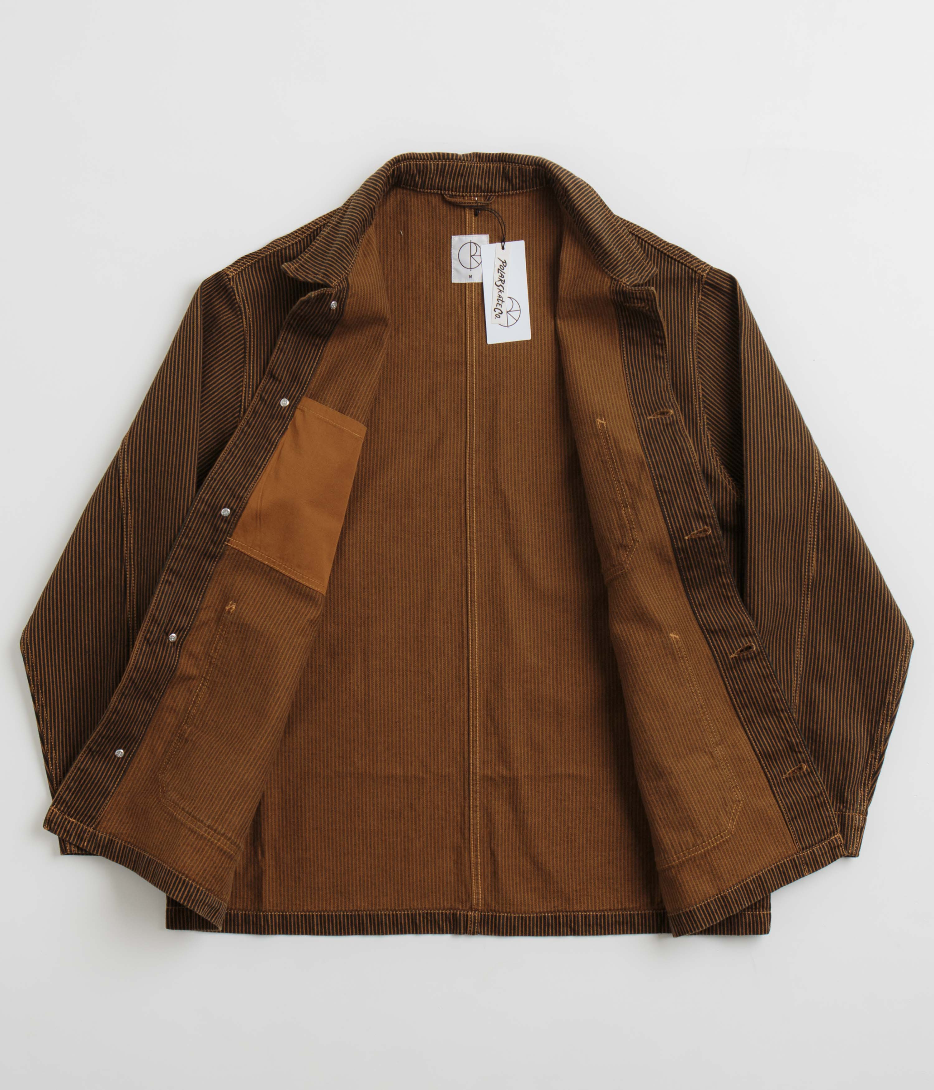 Polar Hickory Stripe Ezra Jacket - Rust - Image 2