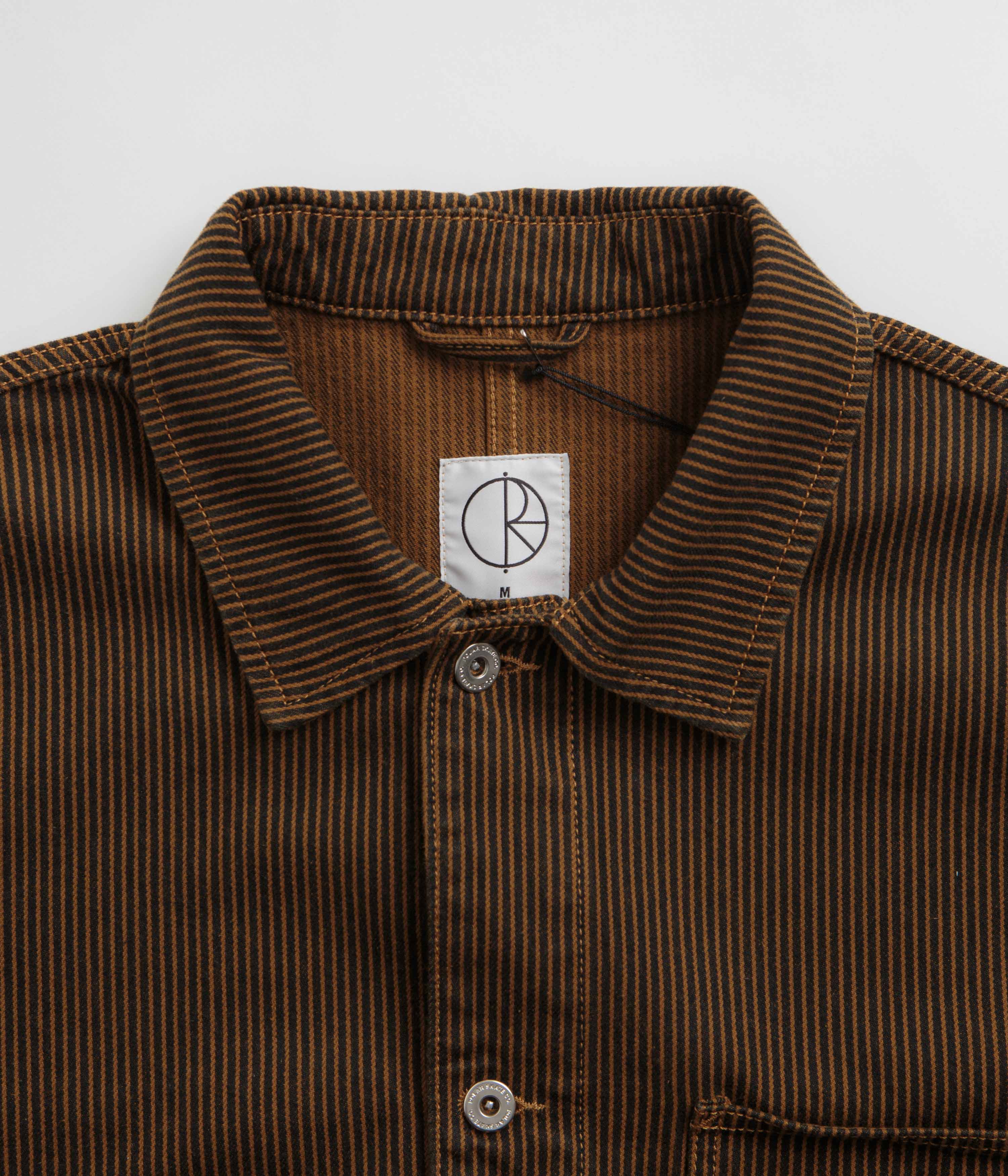 Polar Hickory Stripe Ezra Jacket - Rust - Image 6