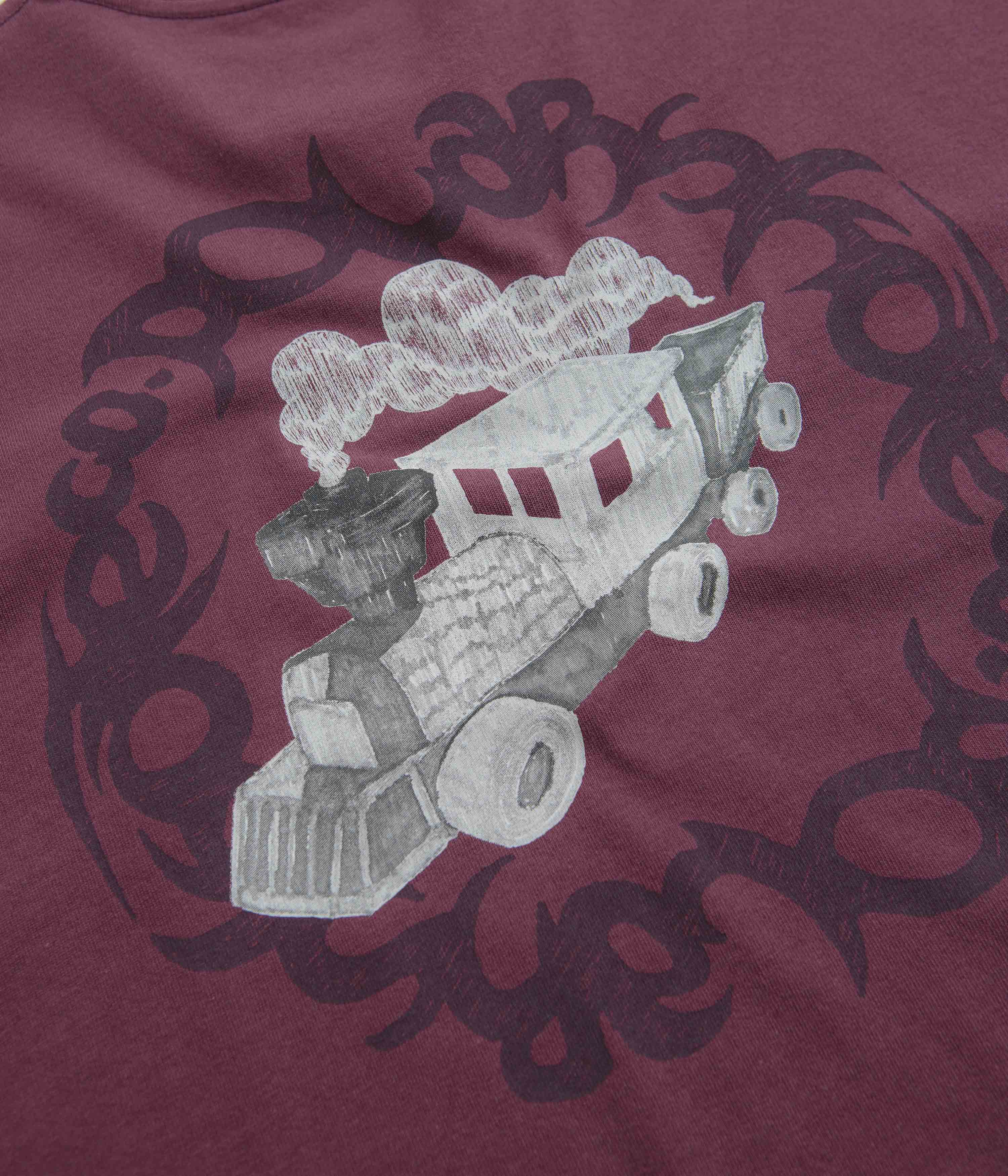 Polar Hijack T-Shirt - Plum - Image 5