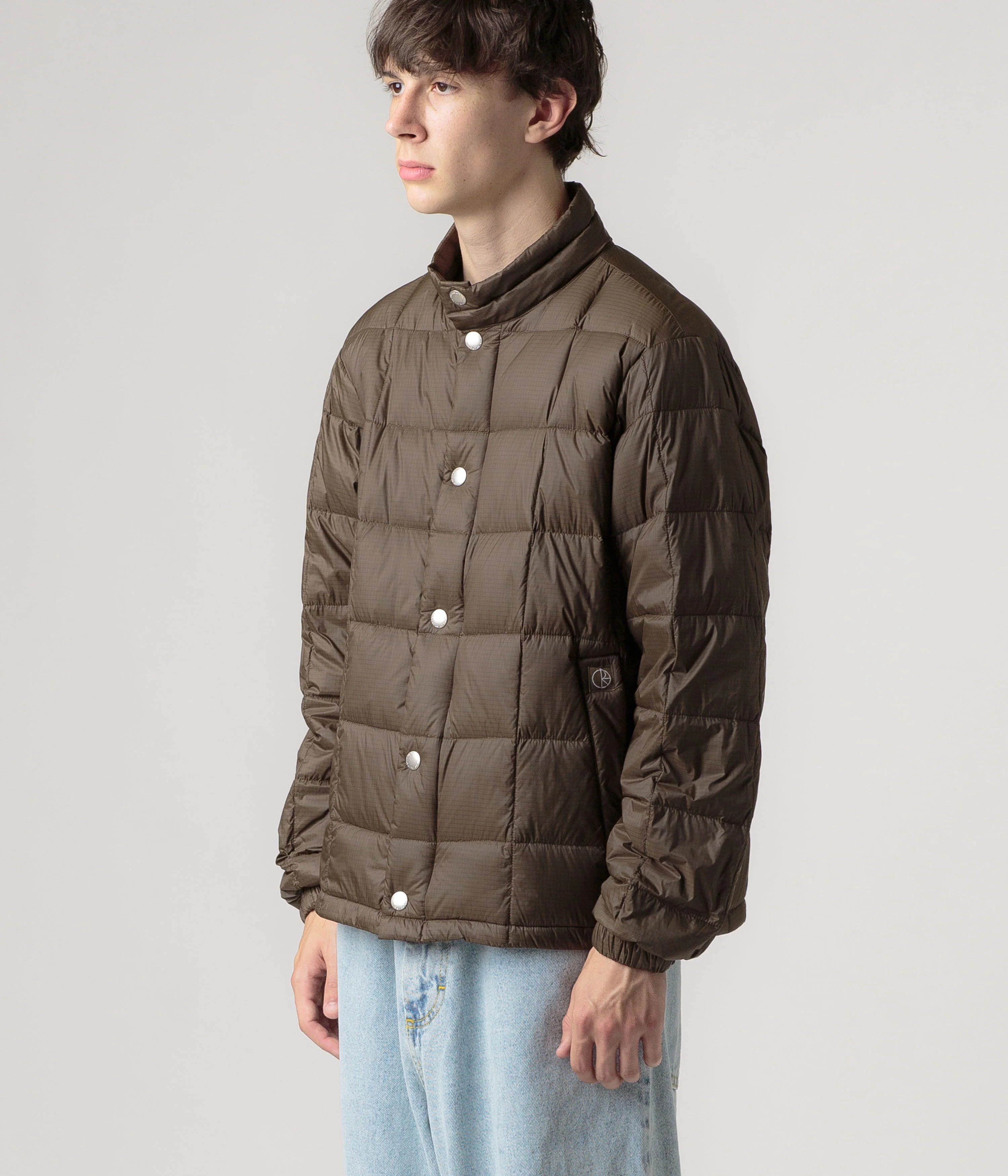 Polar Lightweight Puffer Jacket - Brown - Image 6