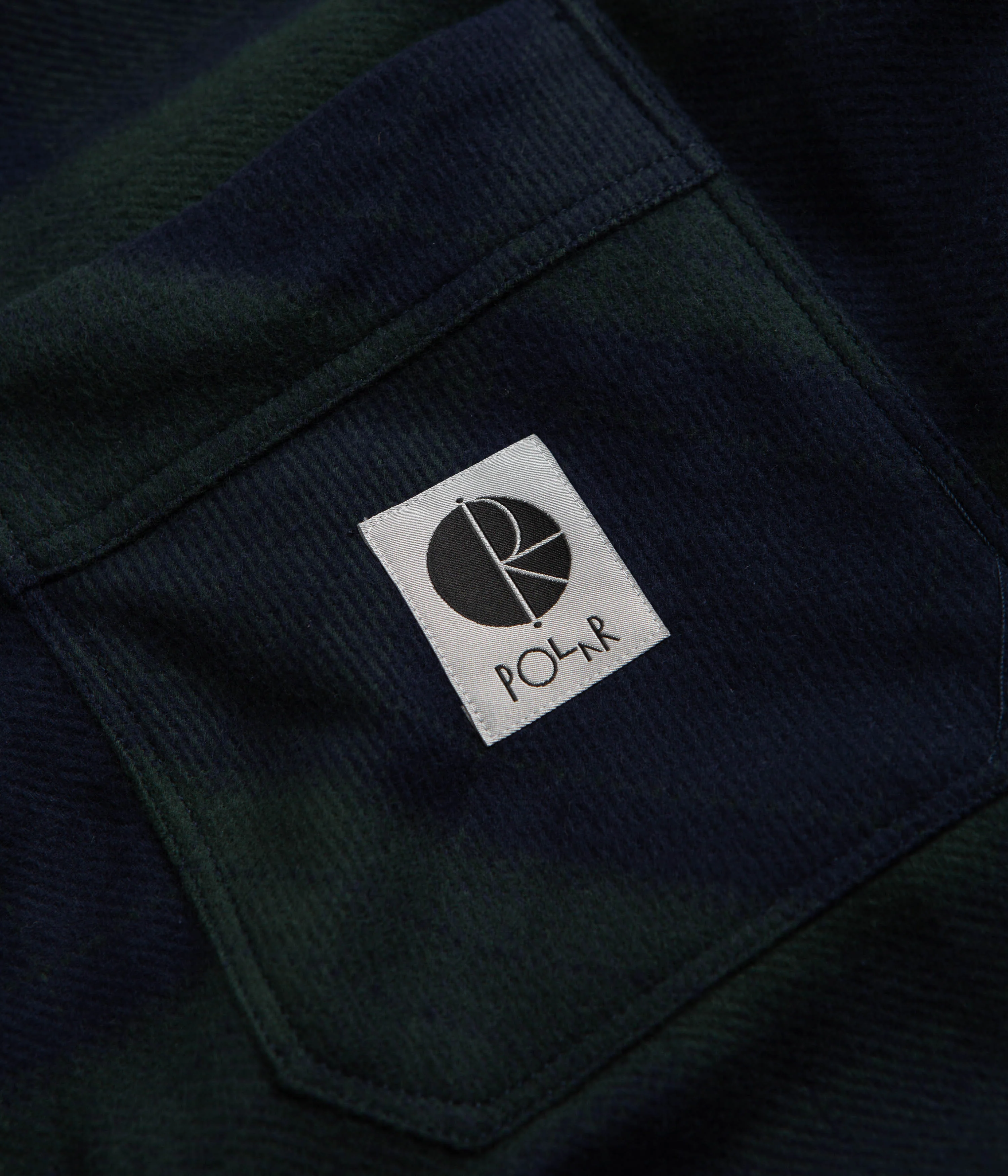 Polar Mike Flannel Shirt - Navy / Teal - Image 3