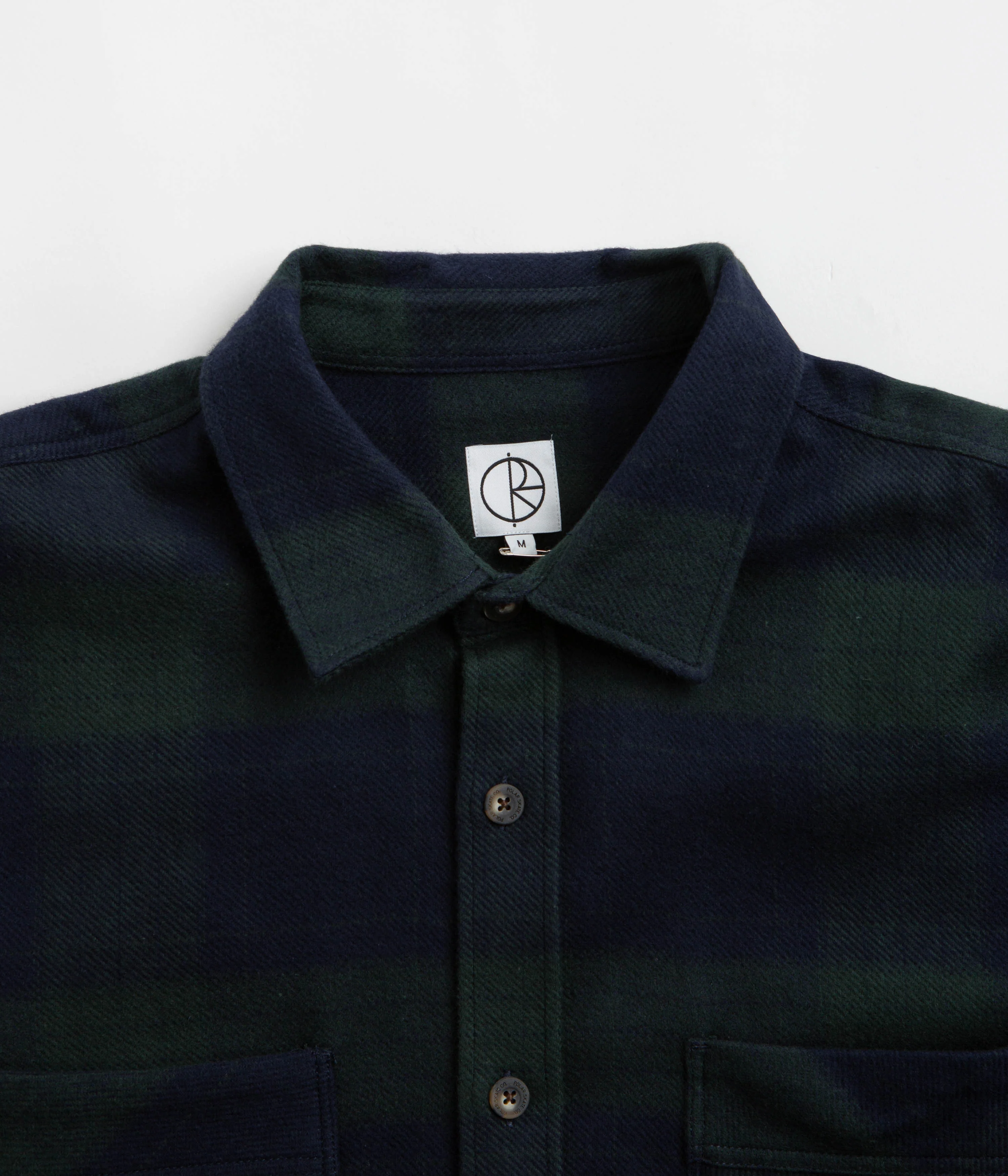 Polar Mike Flannel Shirt - Navy / Teal - Image 4