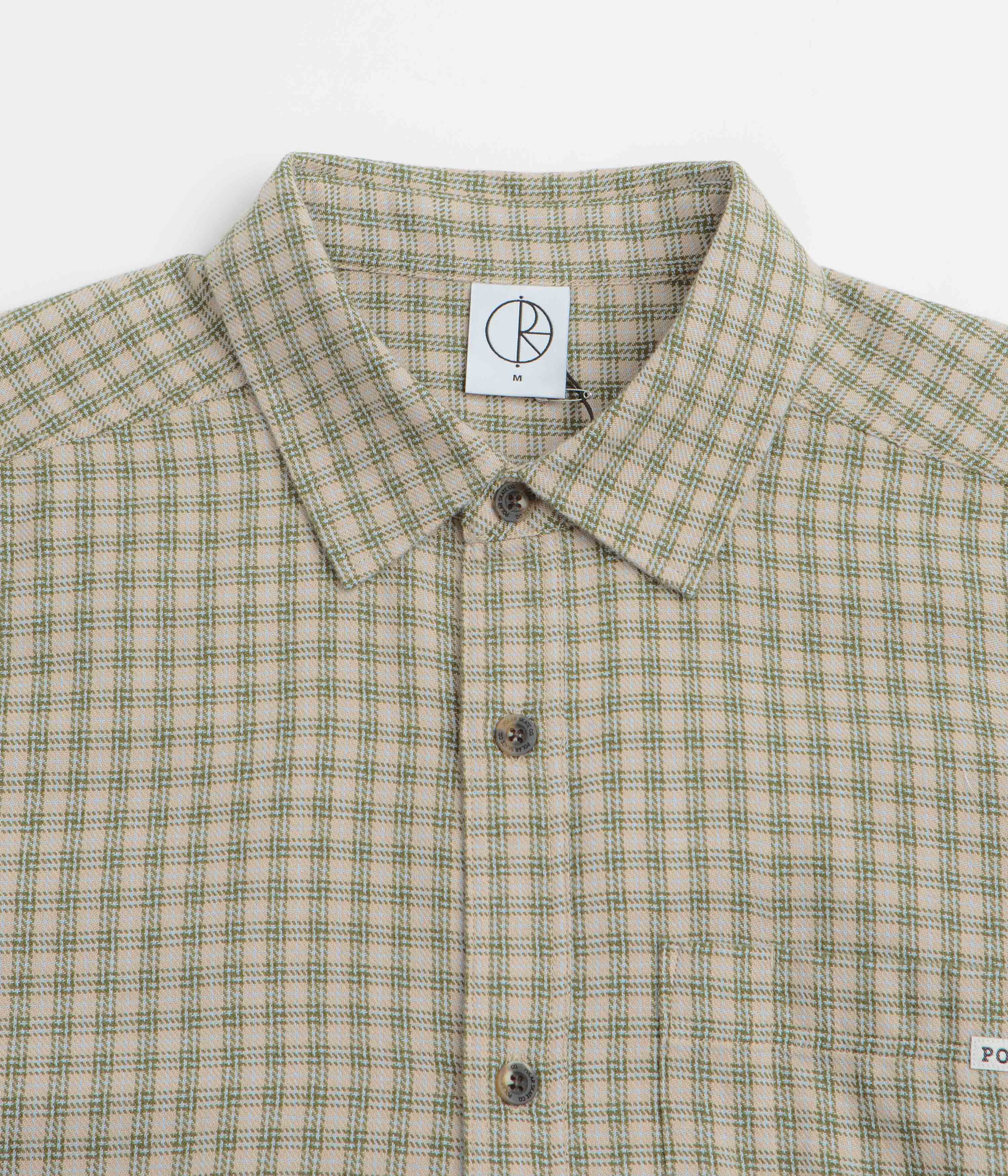 Polar Mitchell Short Sleeve Shirt - Beige / Green - Image 2