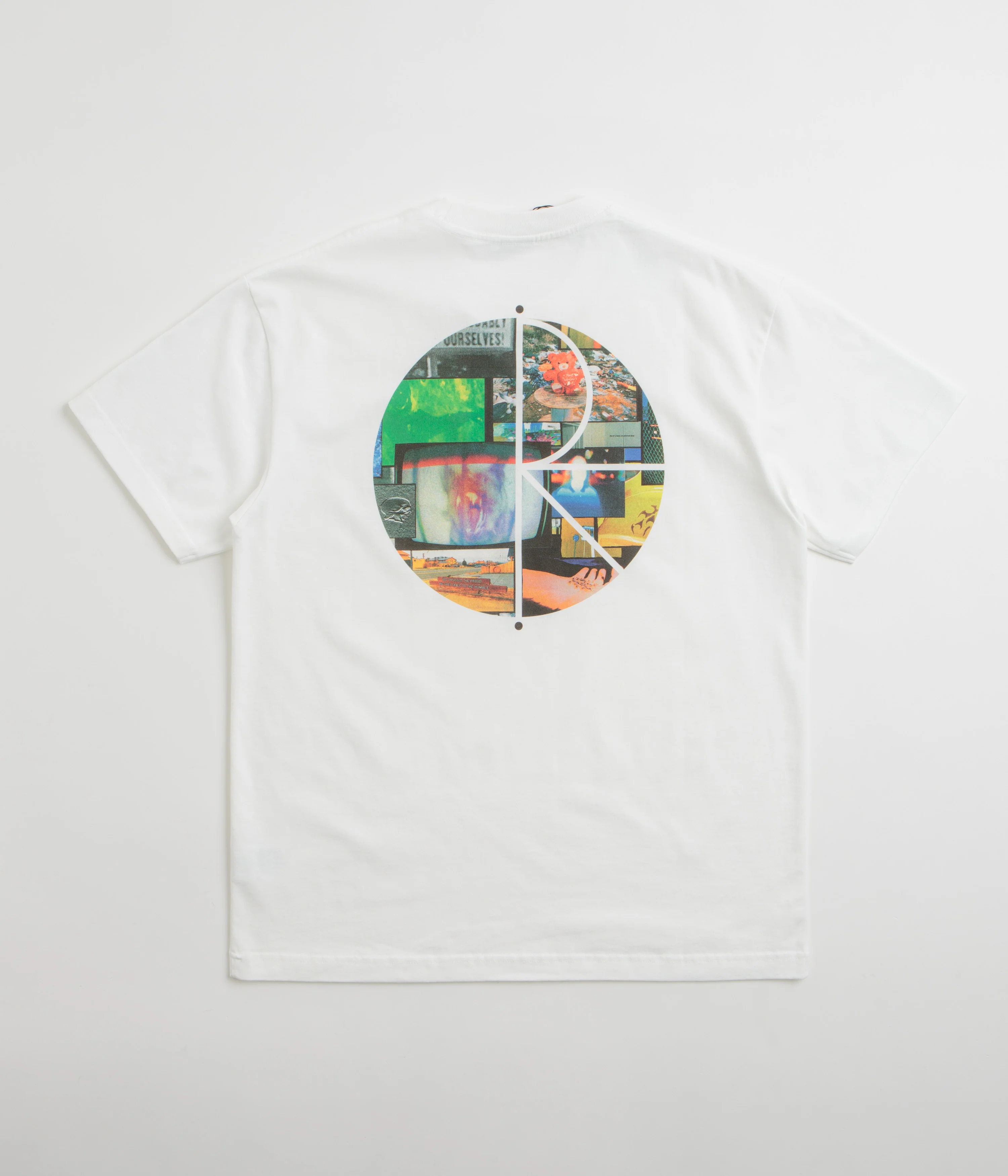 Polar Ourselves Collage Fill Logo T-Shirt - White