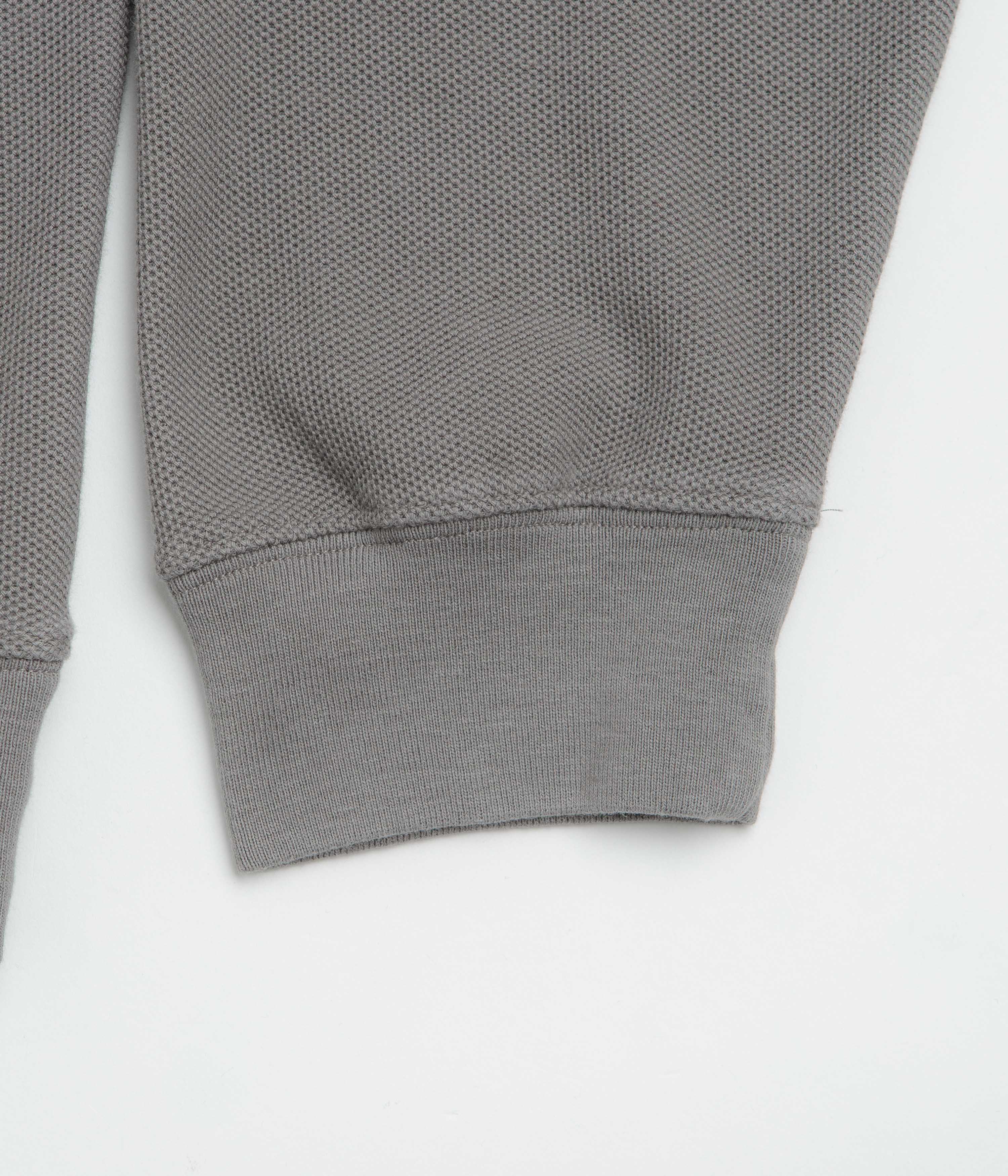 Polar Pique Half Zip Shirt - Grey - Image 5