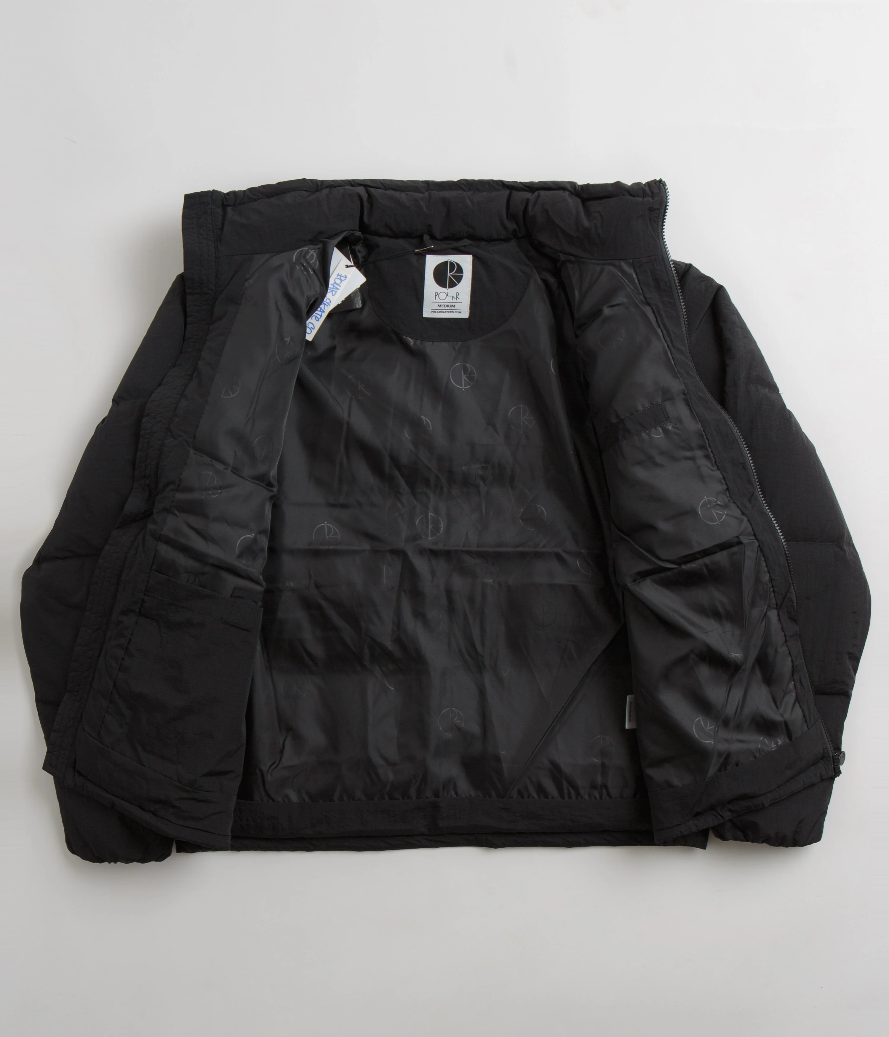 Polar Pocket Puffer Jacket - Black - Image 5