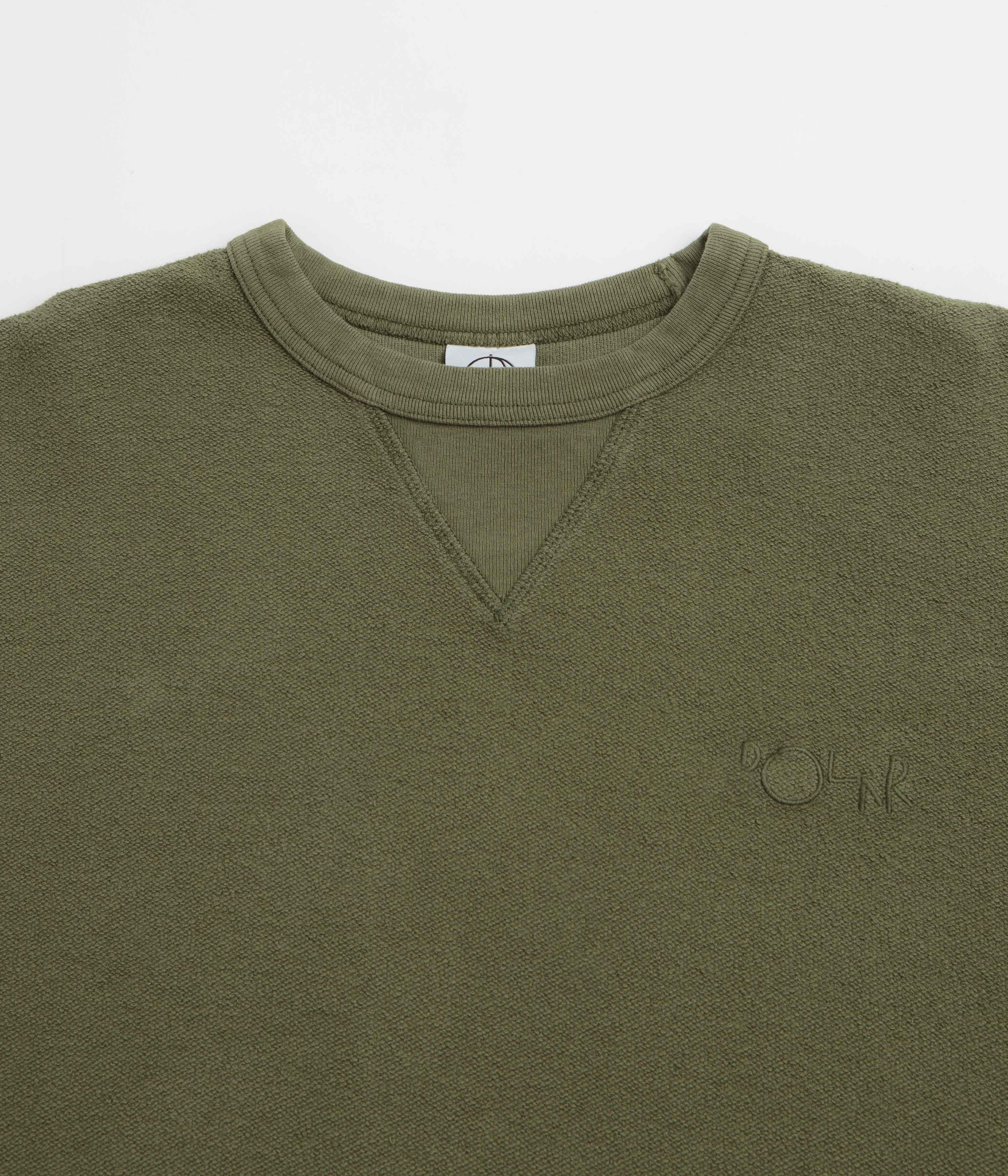 Polar Reversed Crewneck Sweatshirt - Army Green - Image 2