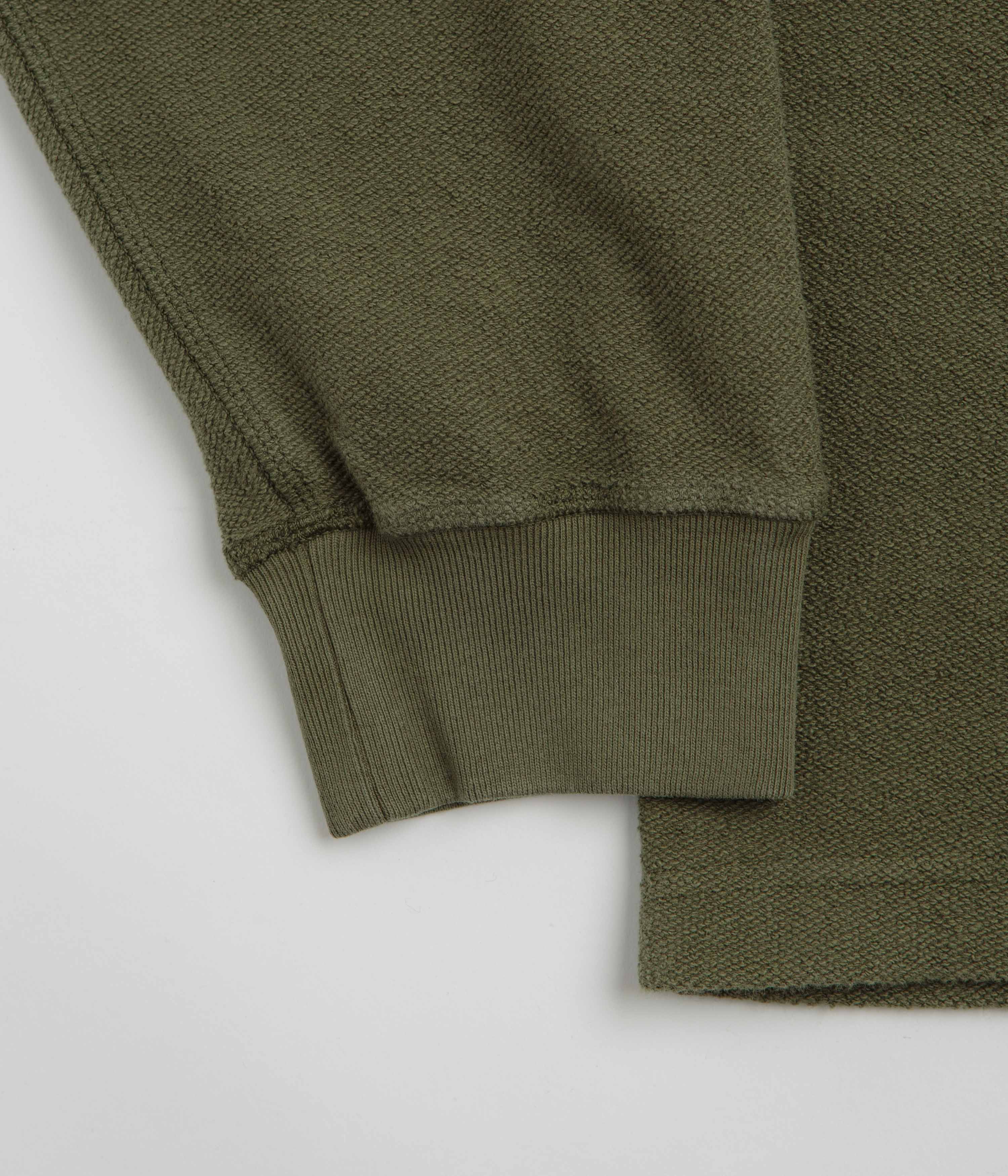 Polar Reversed Crewneck Sweatshirt - Army Green - Image 5