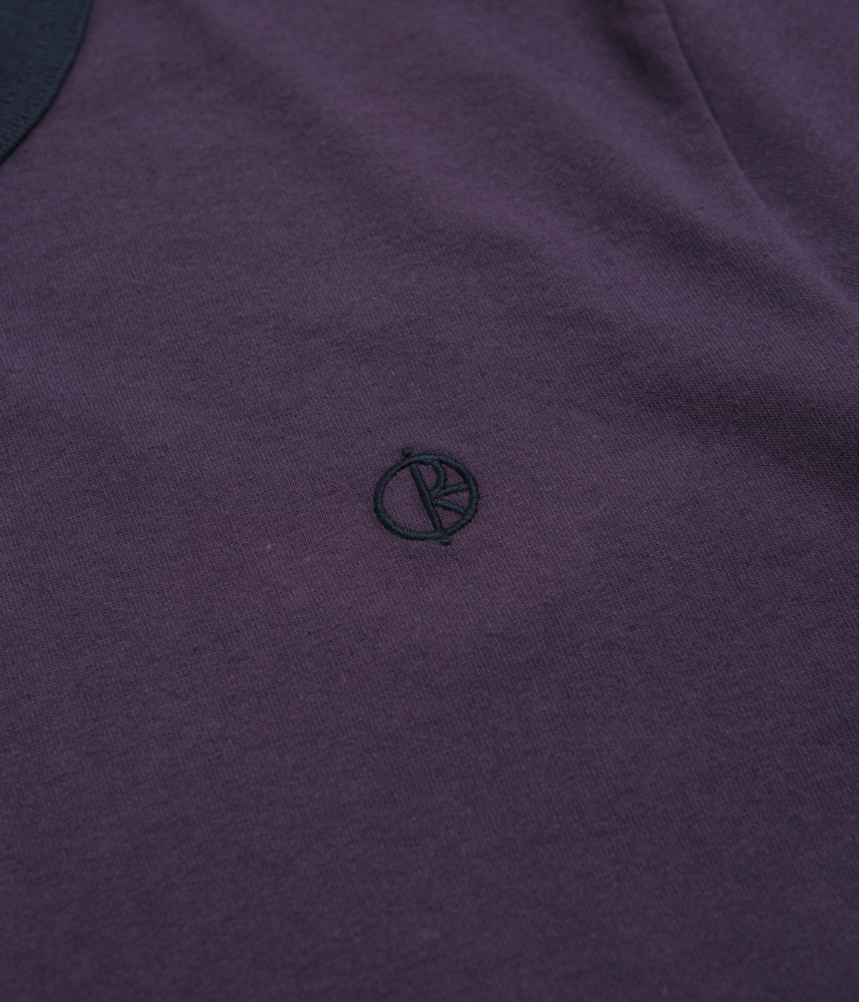 Polar Ringer T-Shirt - Dark Violet / Navy - Image 3