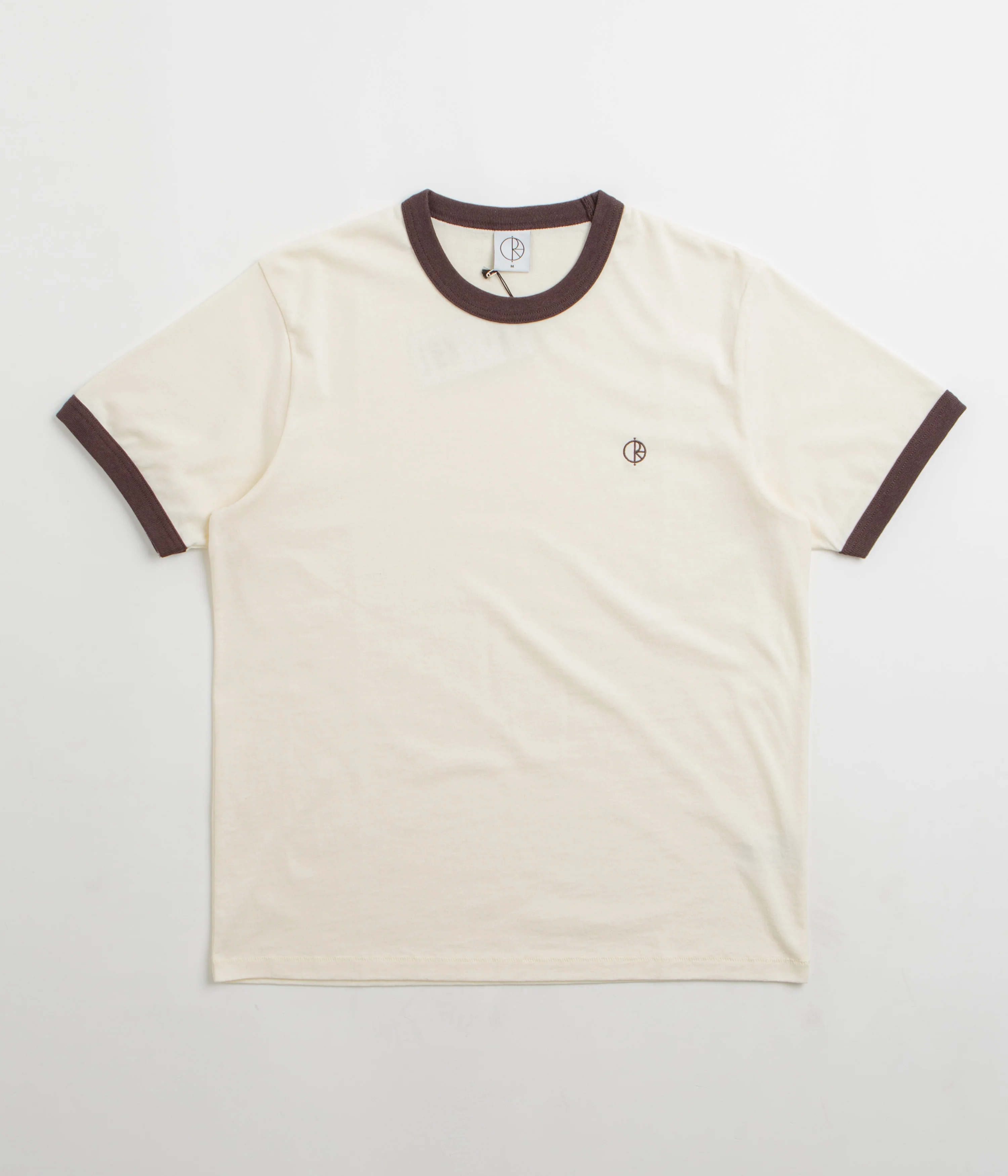 Polar Ringer T-Shirt - Ivory / Chocolate