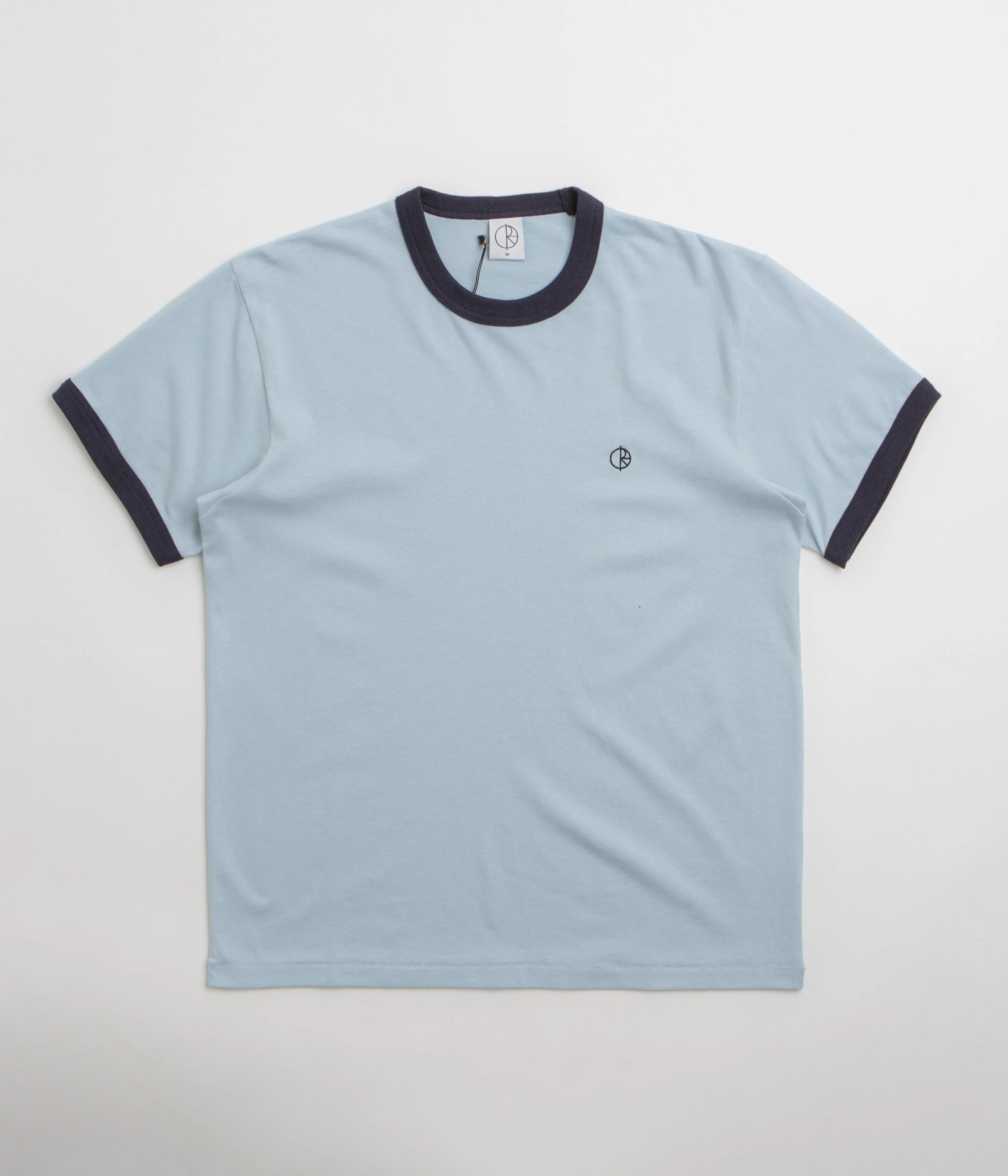 Polar Ringer T-Shirt - Light Blue / Navy