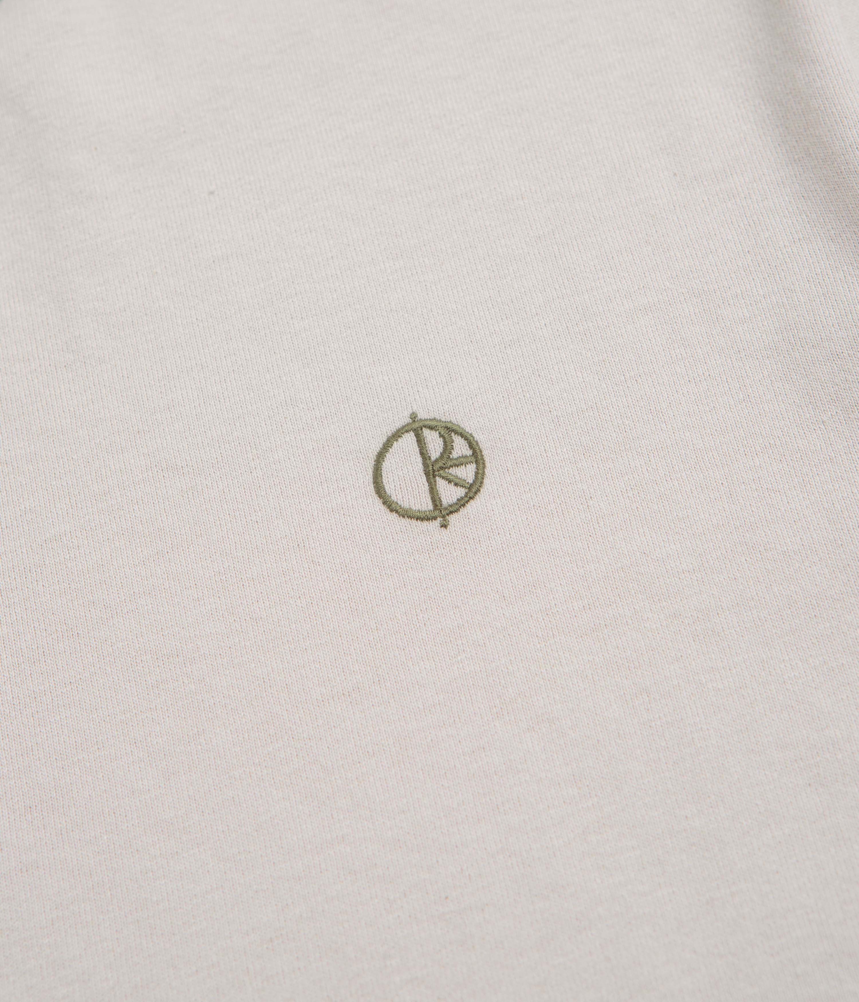 Polar Ringer T-Shirt - Pale Taupe / Army Green - Image 3