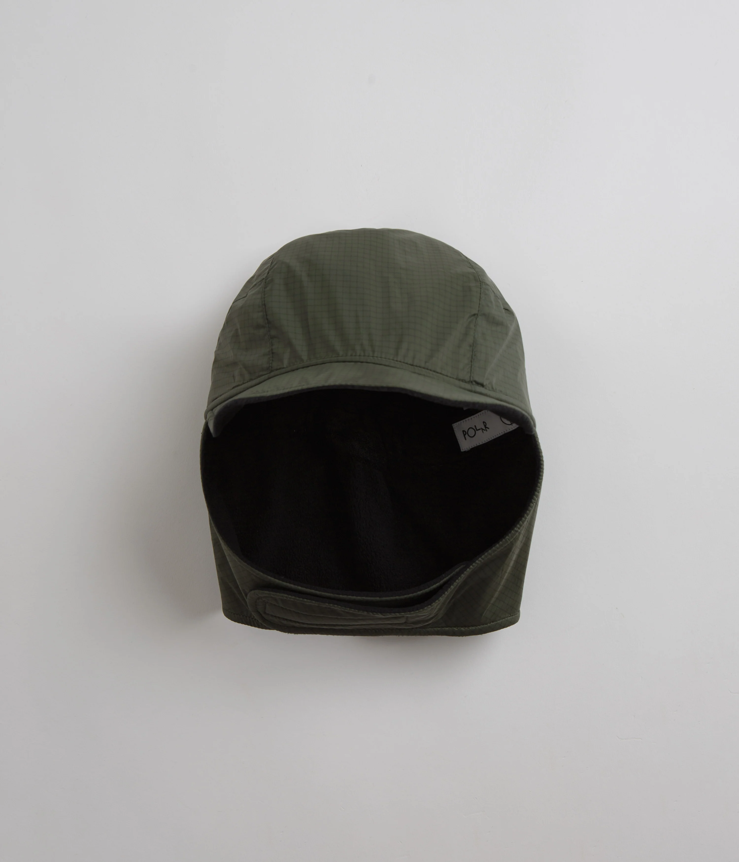 Polar Ripstop Luke Flap Cap - Grey Green - Image 2