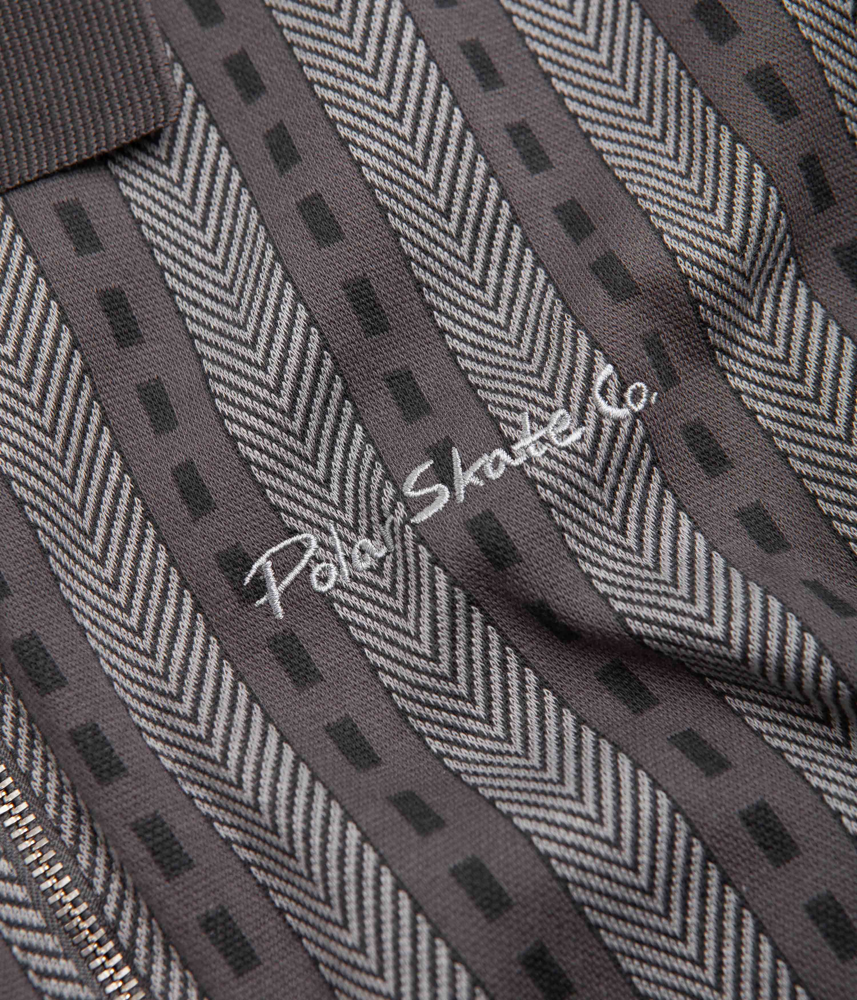 Polar Road Zip Polo Shirt - Graphite - Image 2