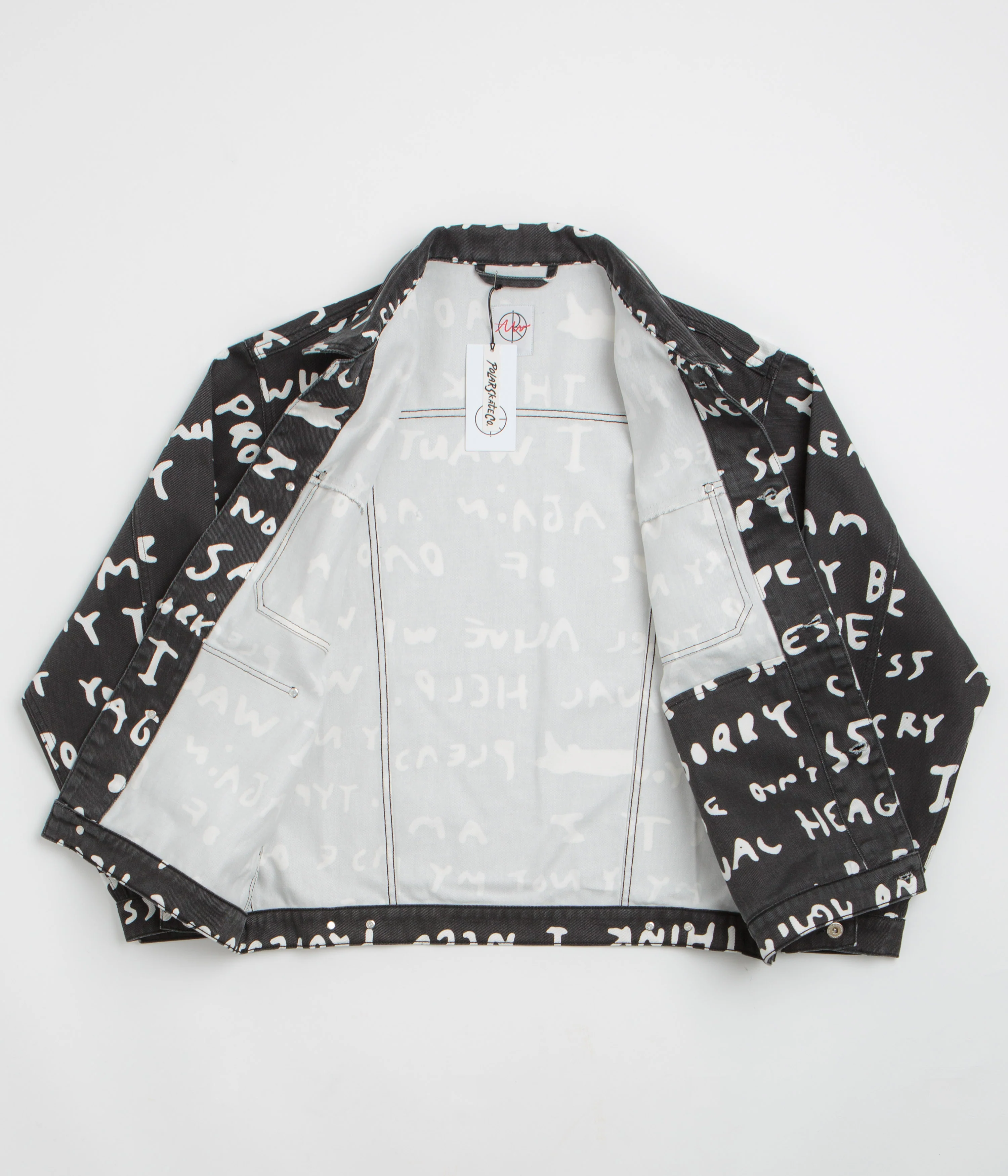 Polar Sad Notes Patrik Jacket - Black / White - Image 2