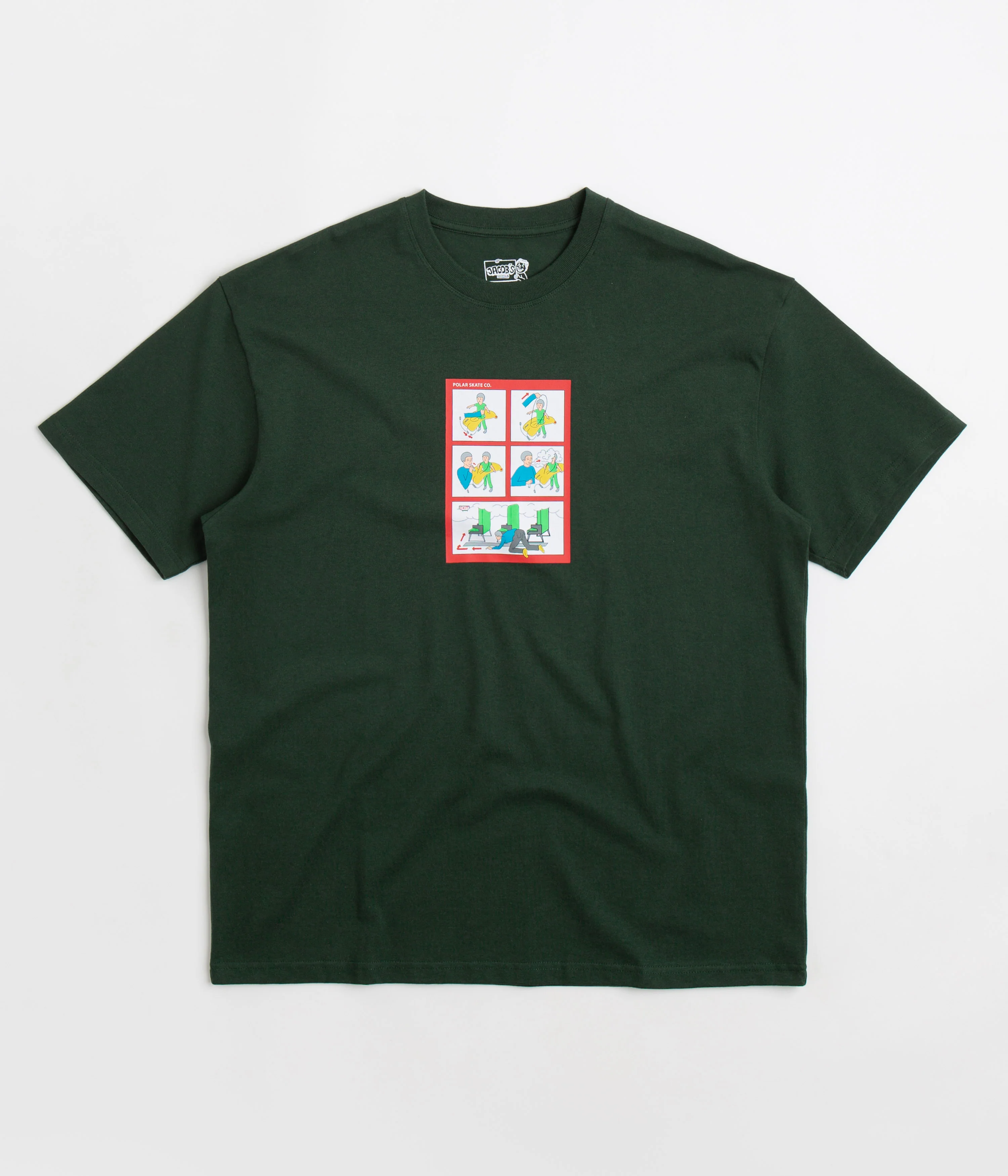 Polar Safety on Board T-Shirt - Dark Green