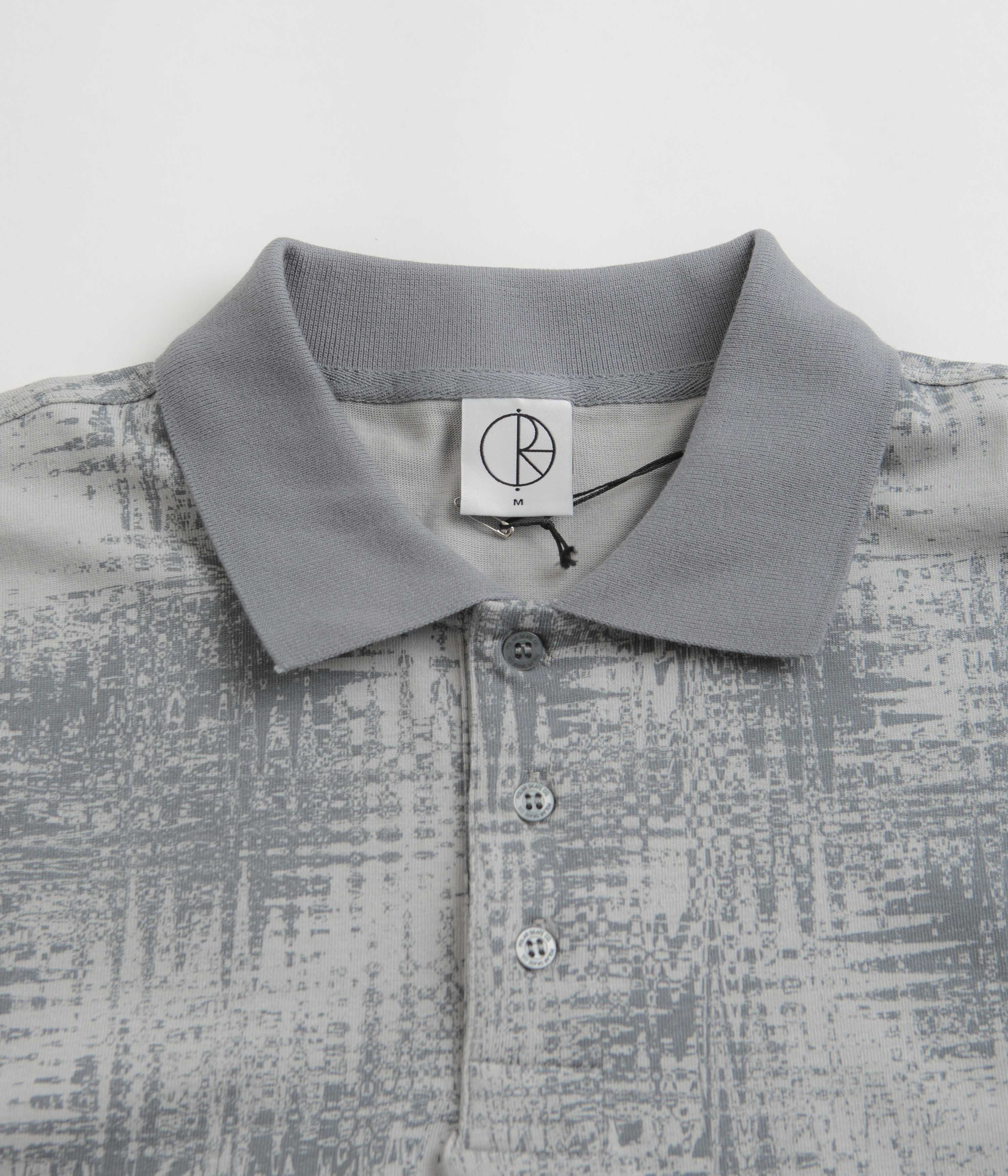 Polar Scribble Surf Polo Shirt - Silver - Image 3