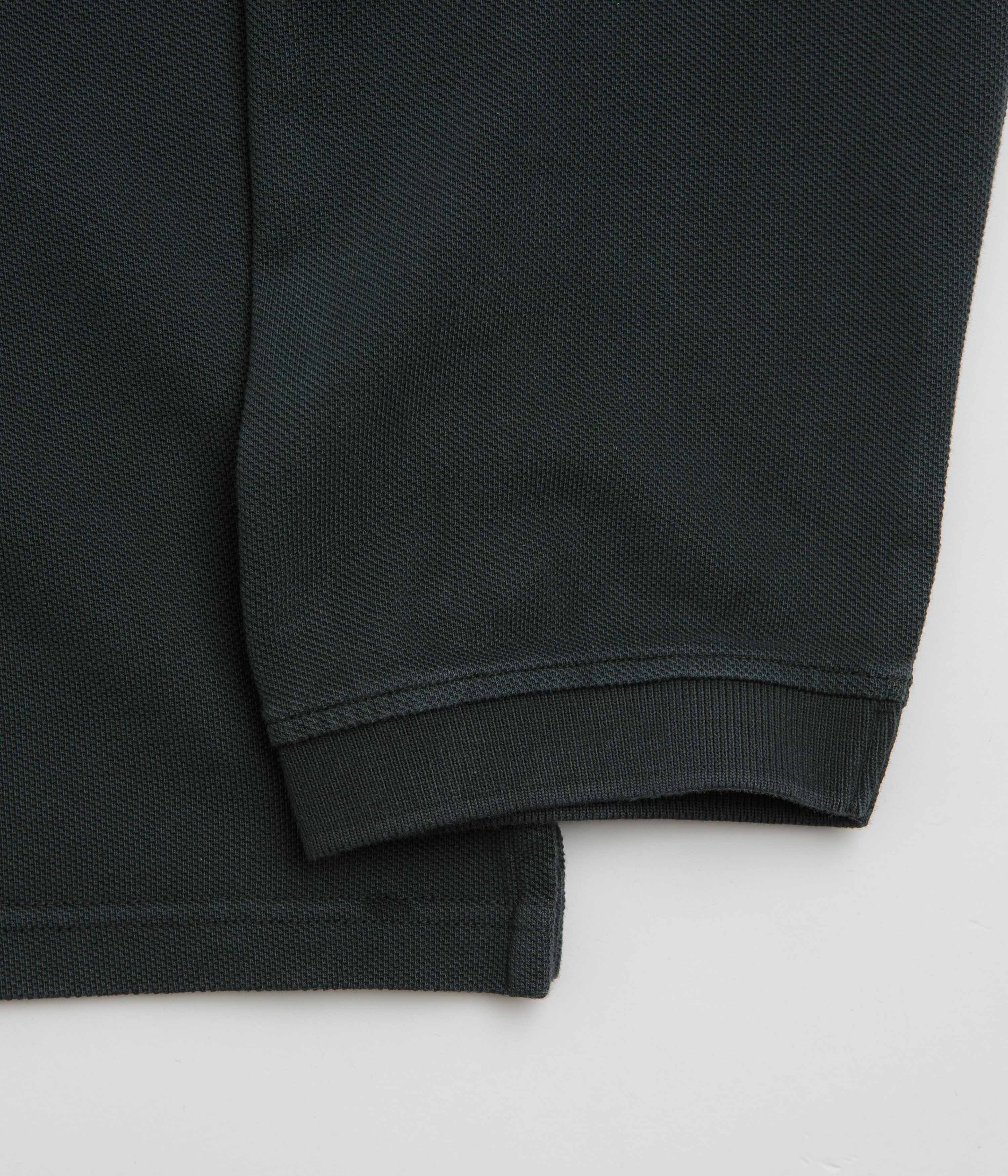 Polar Serge Long Sleeve Polo Shirt - Black - Image 4