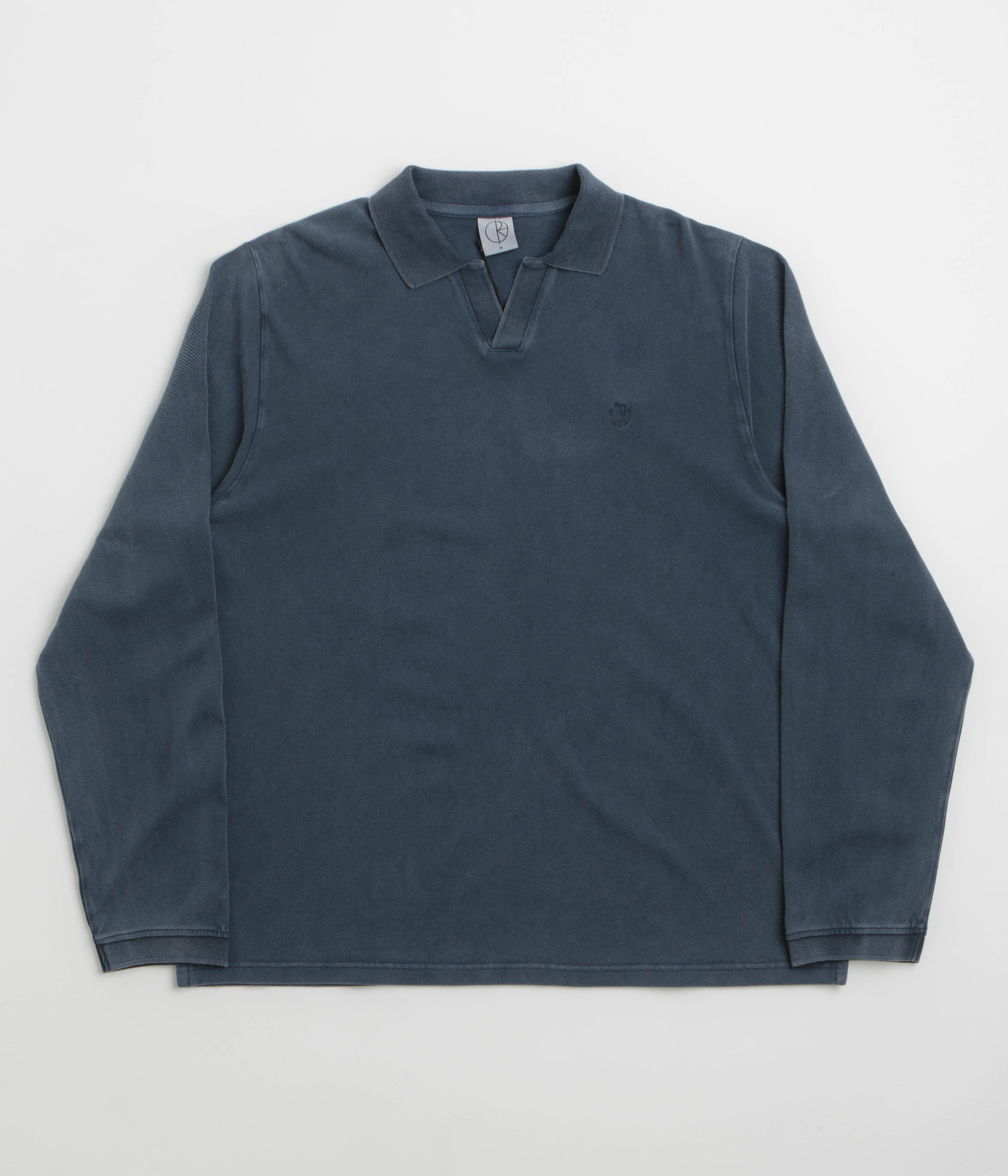 Polar Serge Long Sleeve Polo Shirt - Blue