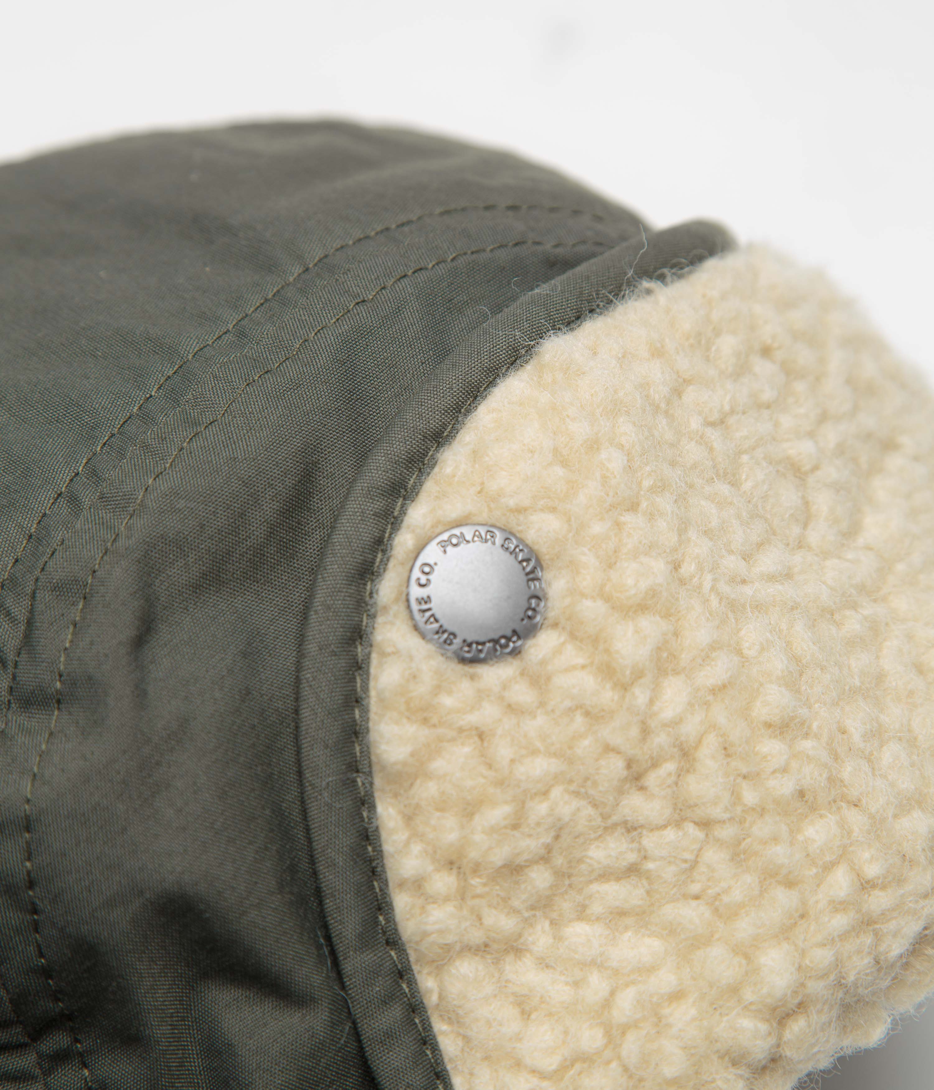 Polar Sherpa Vilde Flap Cap - Army Green - Image 5