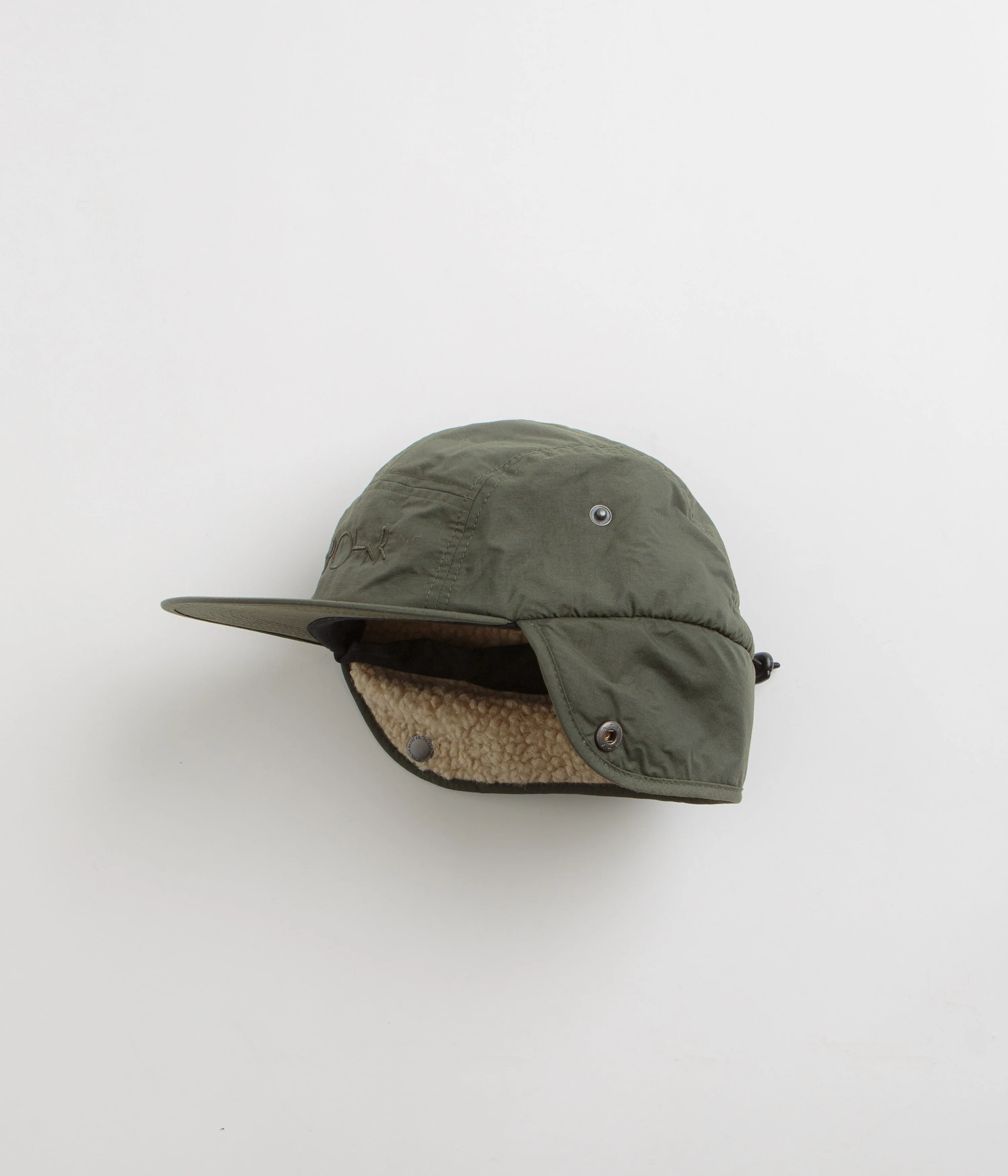 Polar Sherpa Vilde Flap Cap - Army Green - Image 7