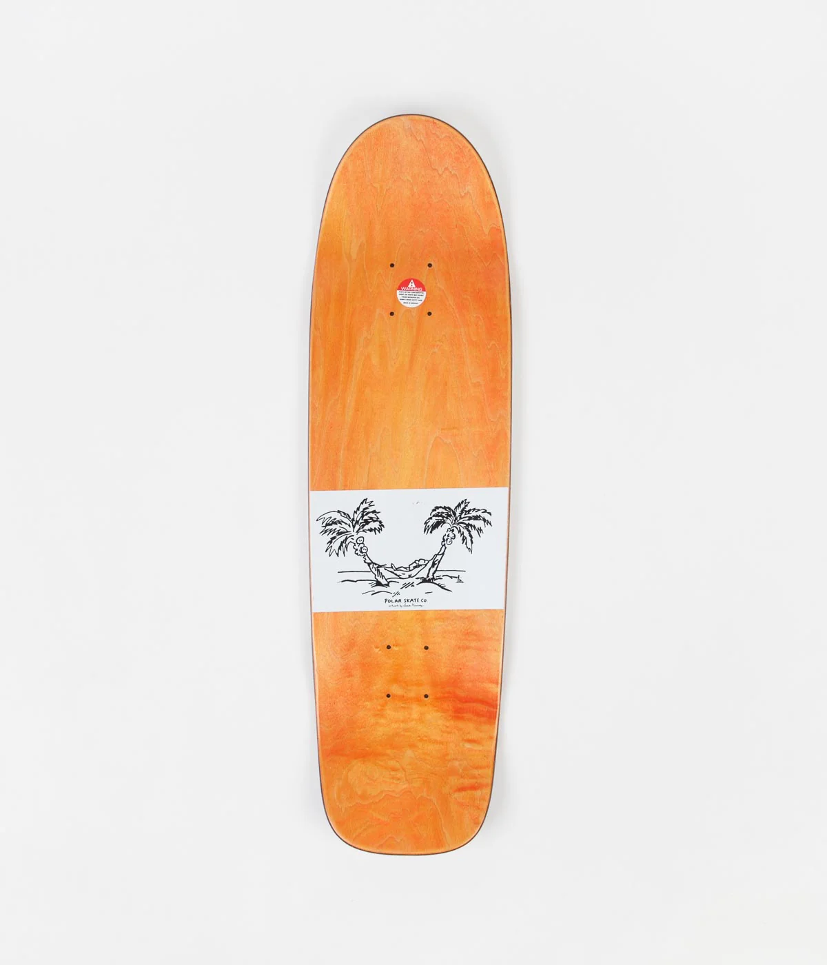Polar Shin Sanbongi Freedom Wheel Well Surf Jr Shape Deck - White - Image 2