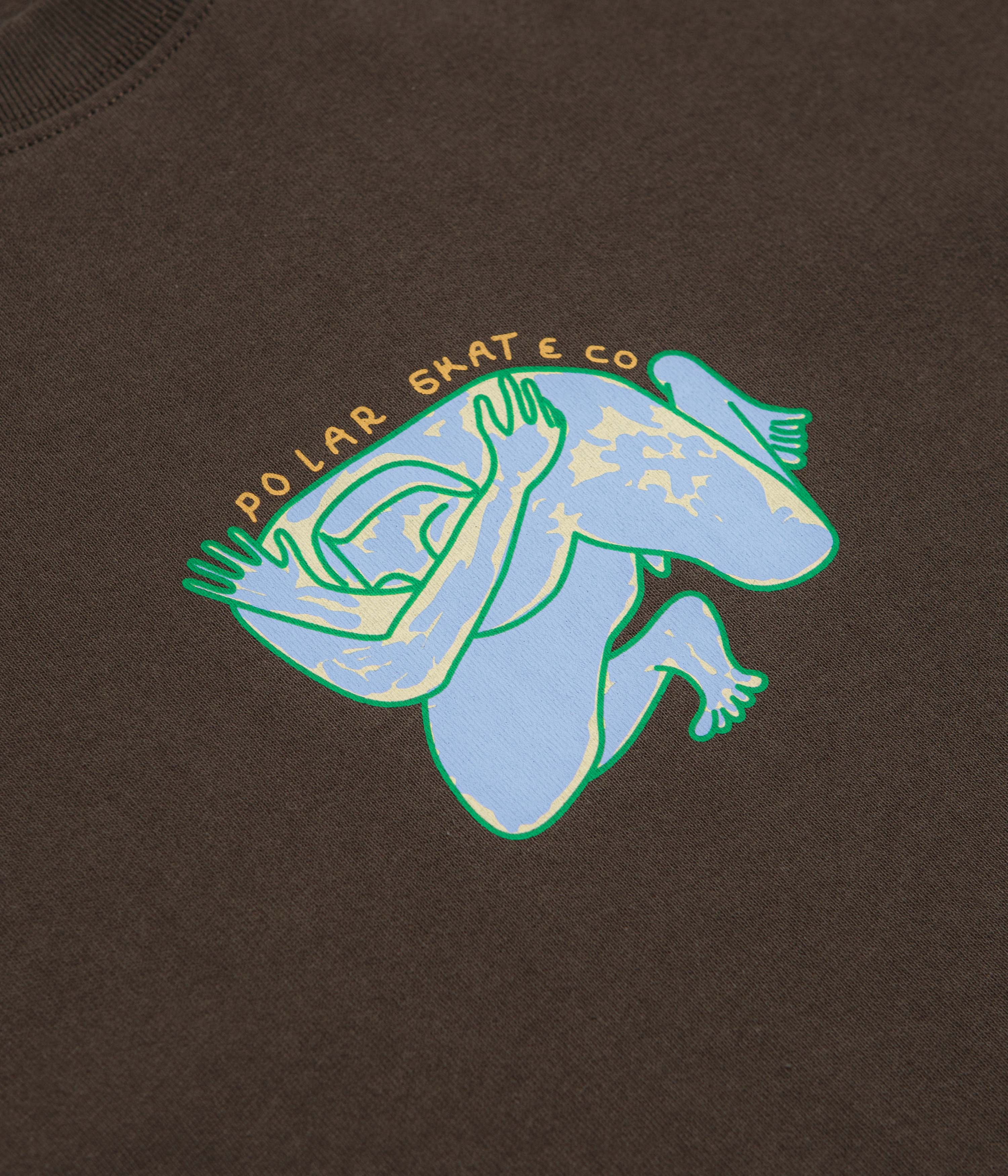 Polar Shy Bow T-Shirt - Brown - Image 2