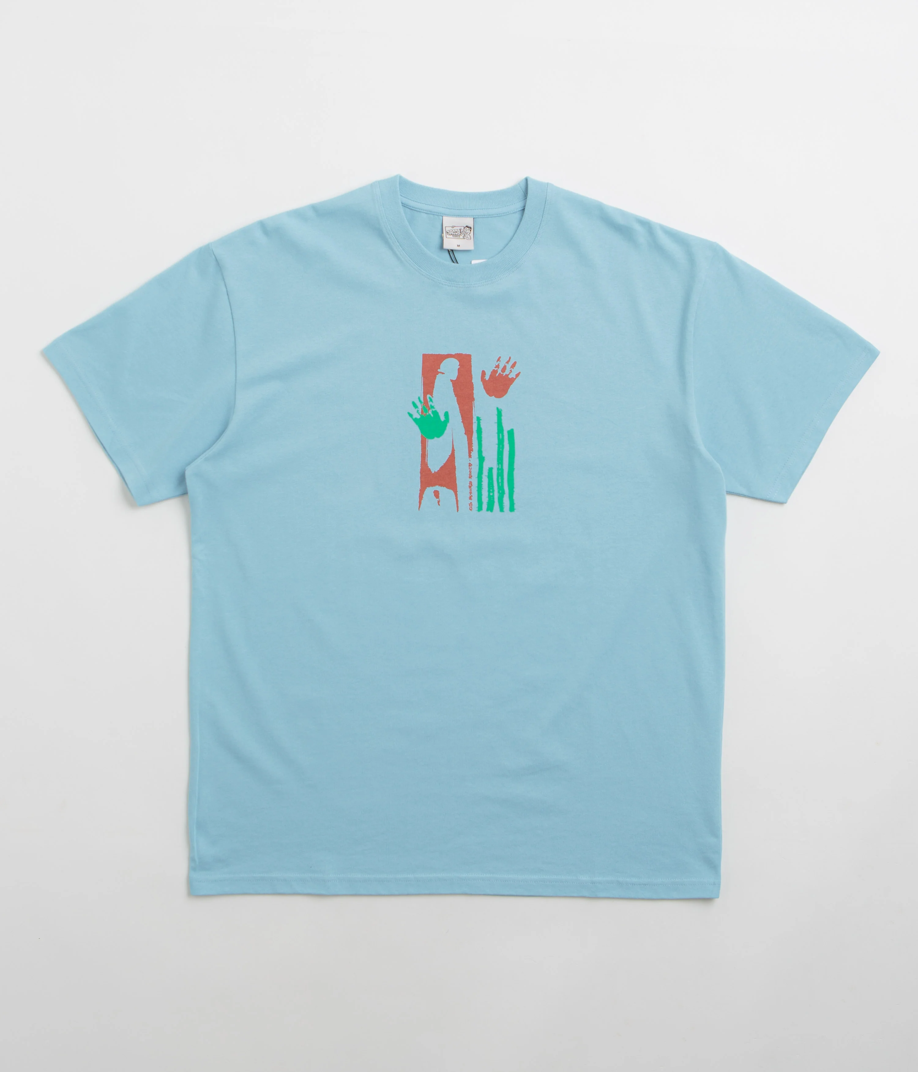 Polar Sitting Hands T-Shirt - Sky Blue