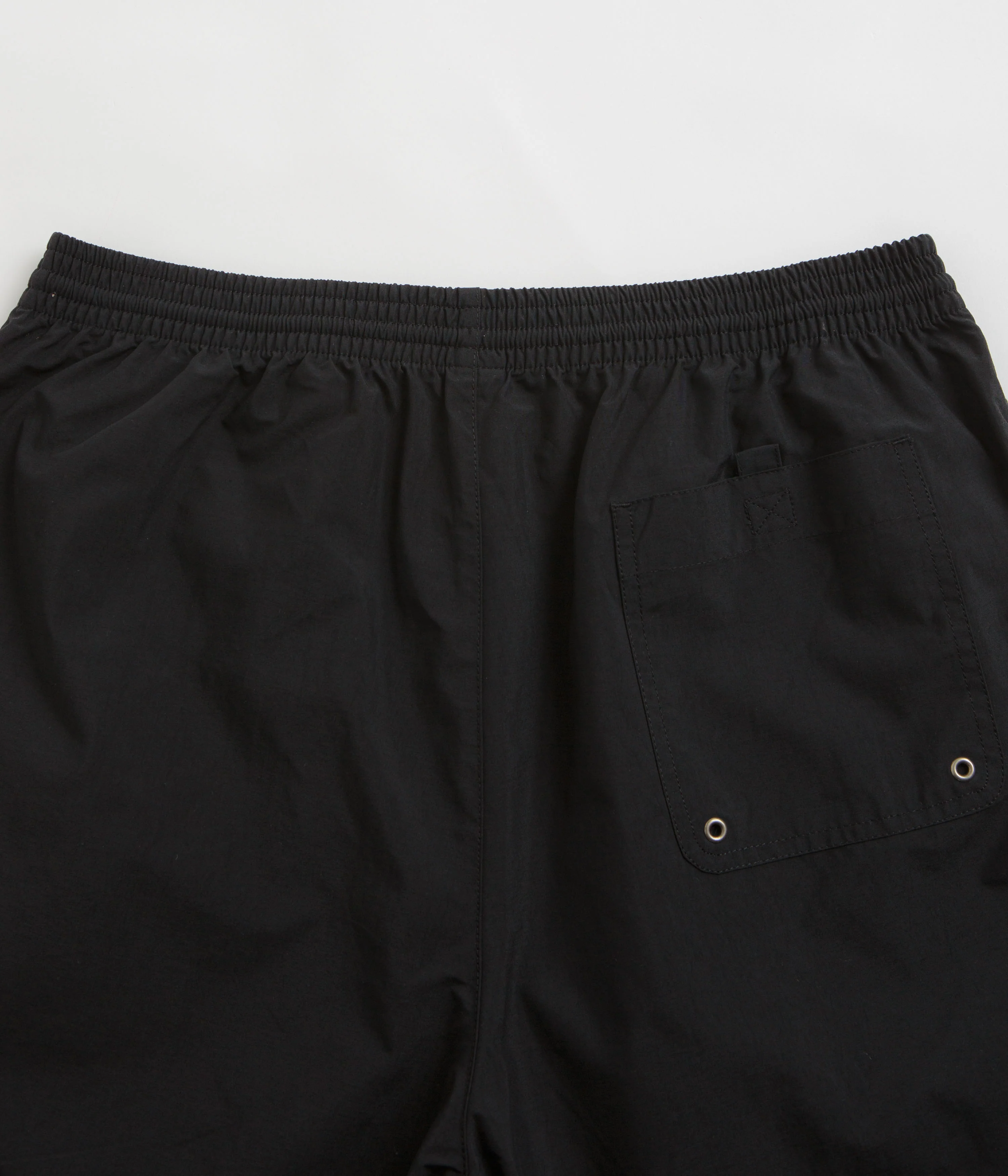 Polar Square Stripe Swim Shorts - Black / Jade Green - Image 6