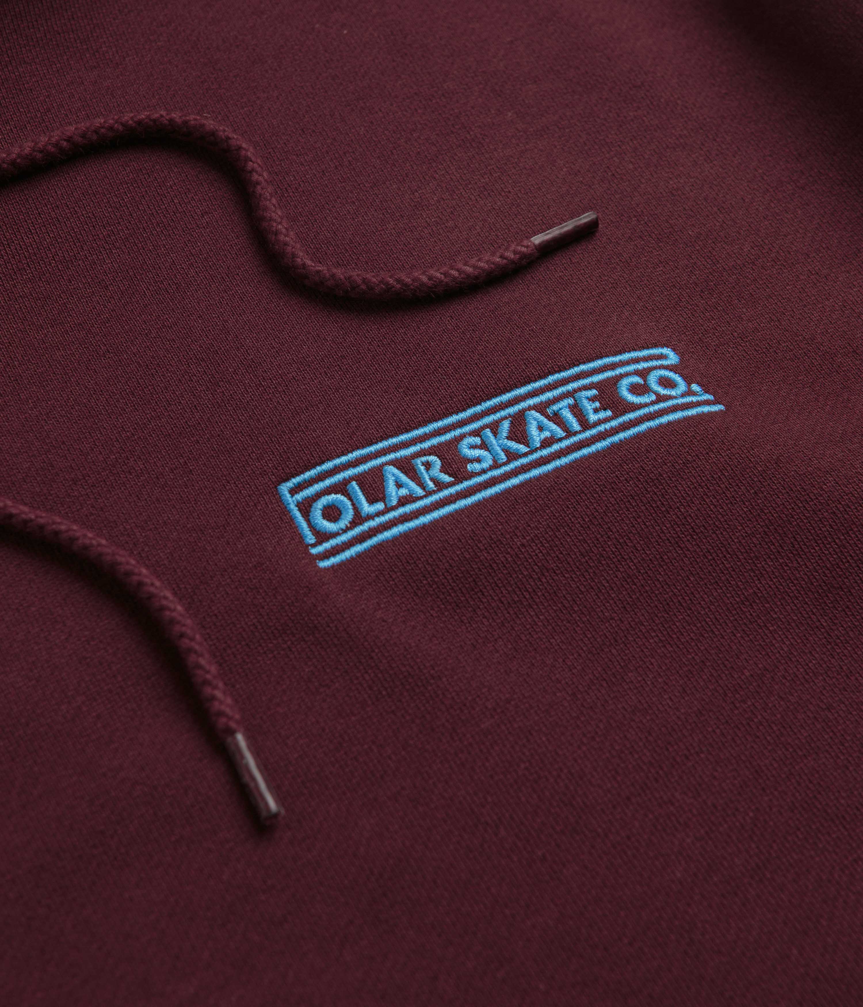 Polar Stretch Logo Dave Hoodie - Dark Wine - Image 3