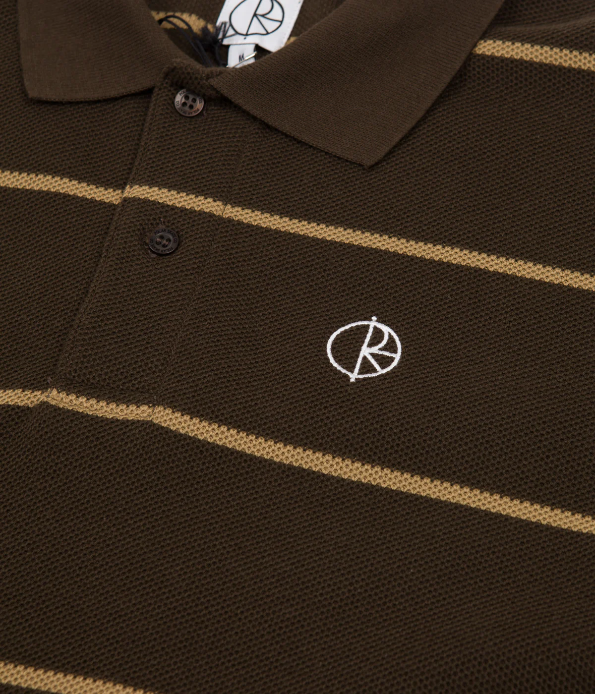 Polar Stripe Polo Shirt - Brown - Image 2