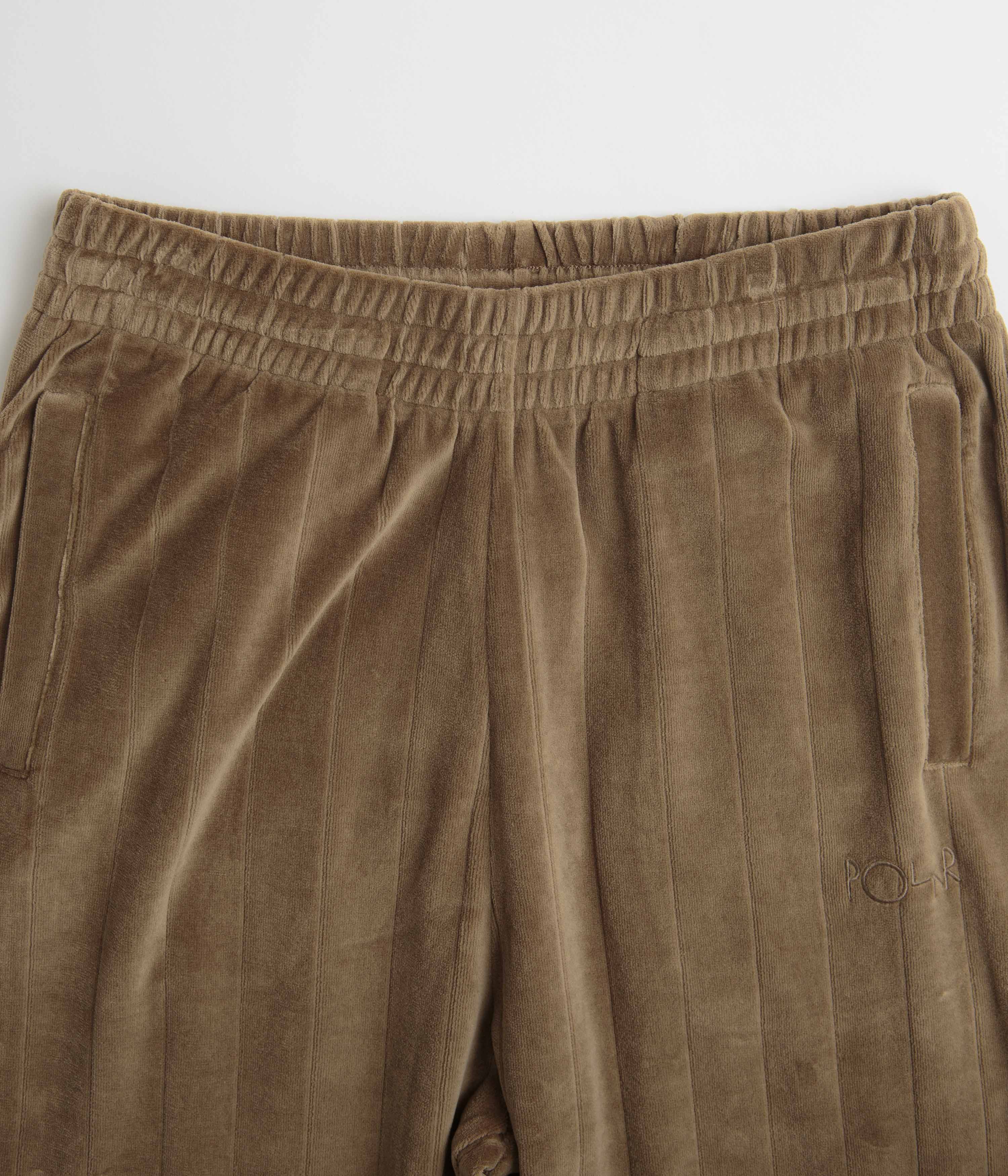 Polar Stripe Velour Sweatpants - Beech - Image 4