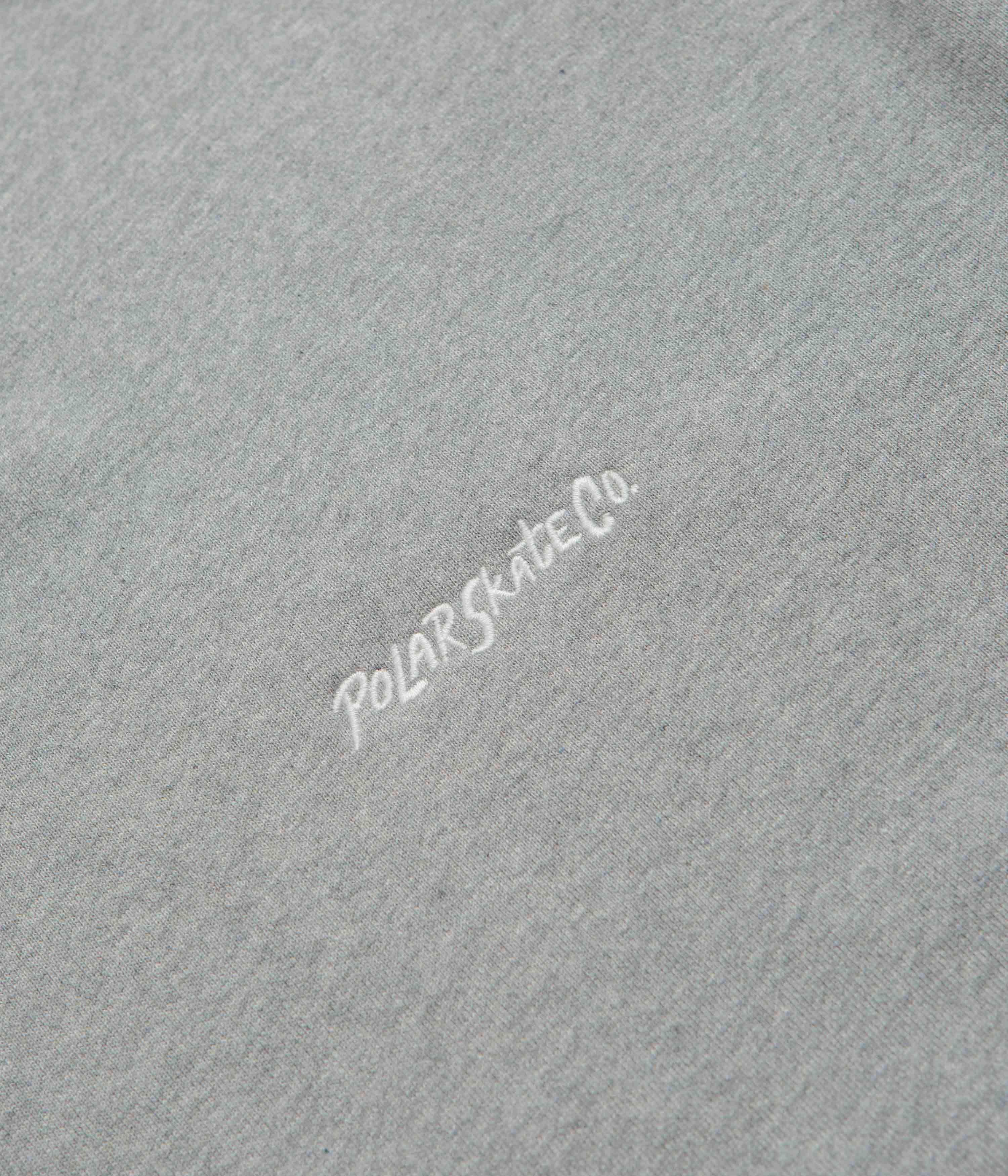 Polar Surf Logo Crewneck Sweatshirt - Heather Grey - Image 3