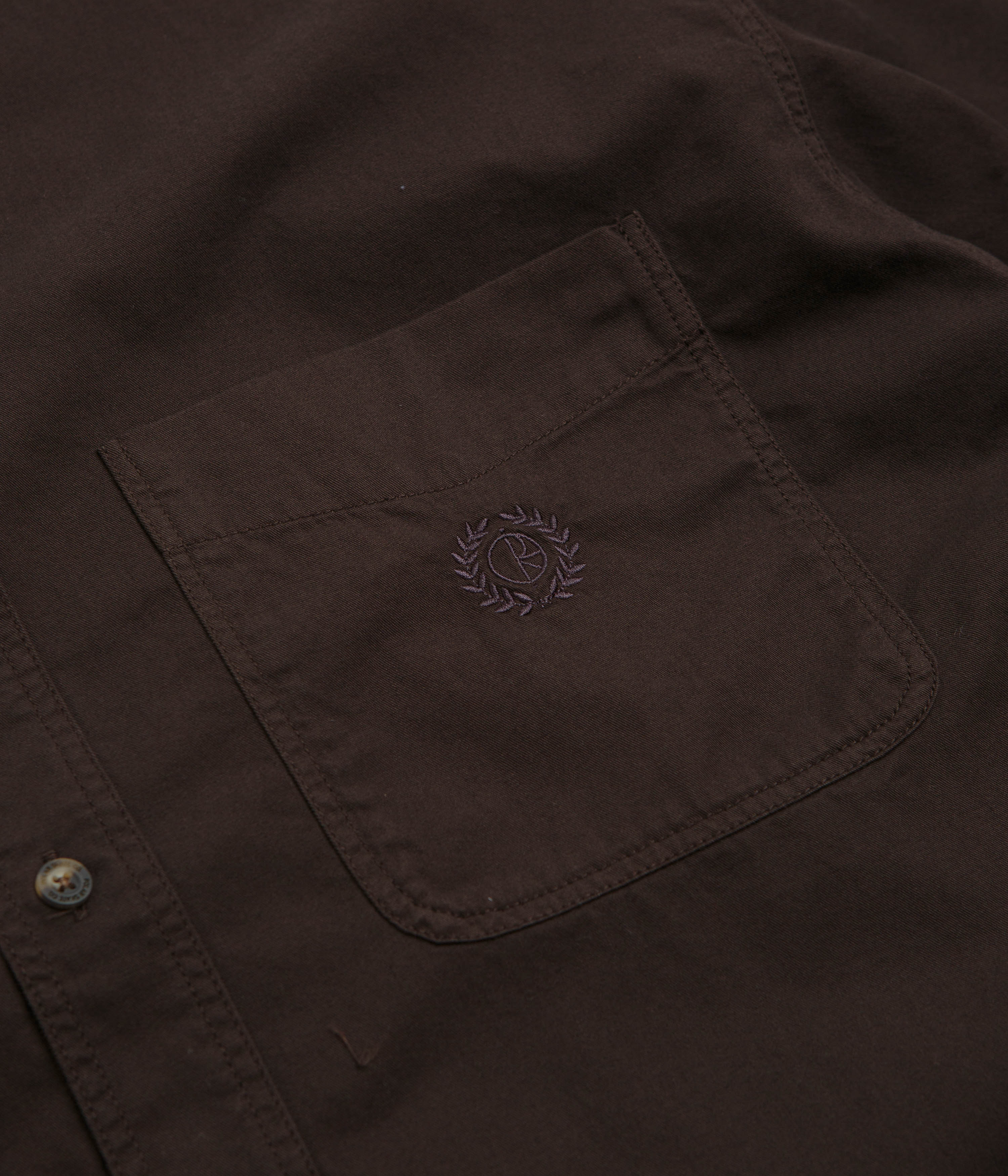 Polar Ted Short Sleeve Shirt - Chocolate - Image 3