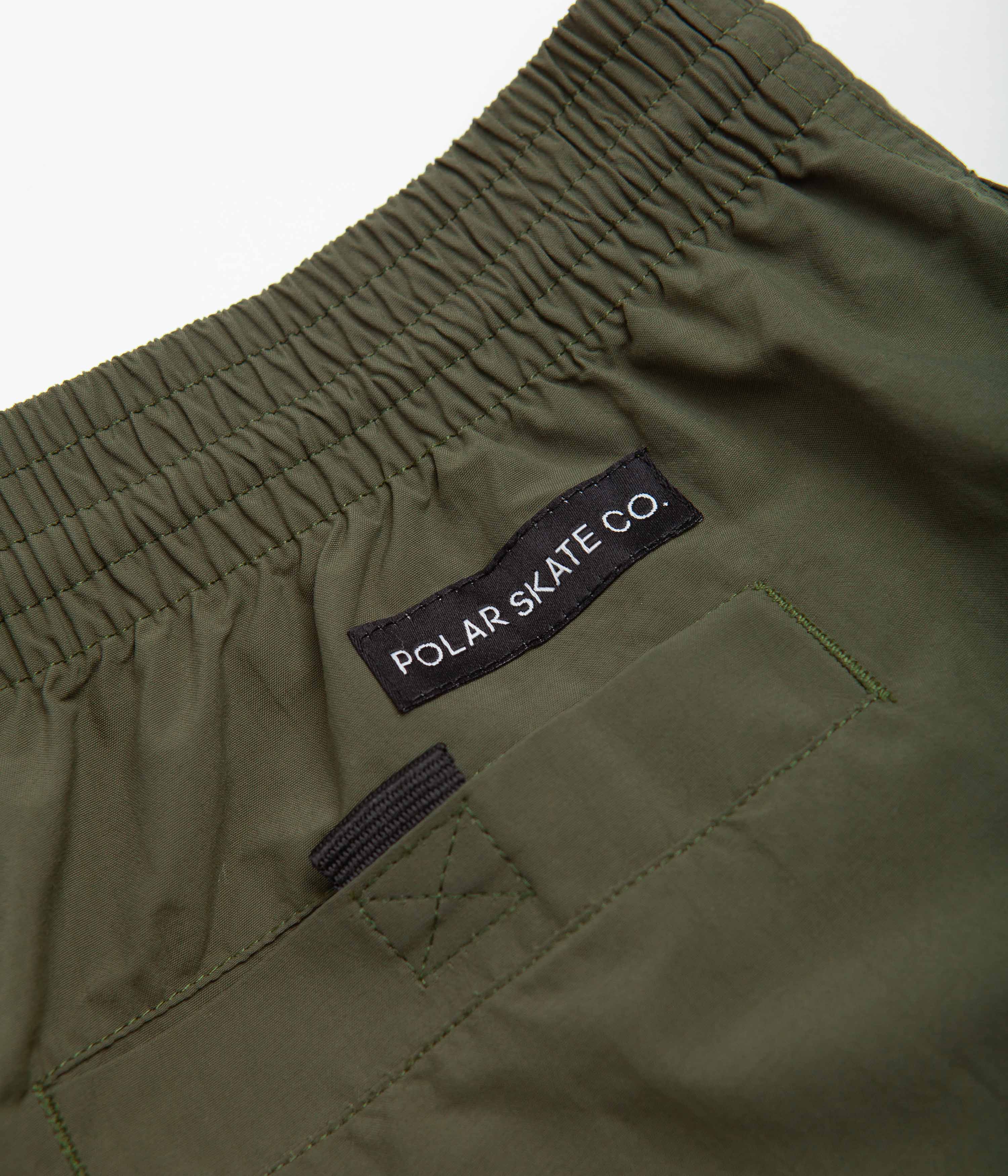 Polar Utility Swim Shorts - Dark Olive - Image 7