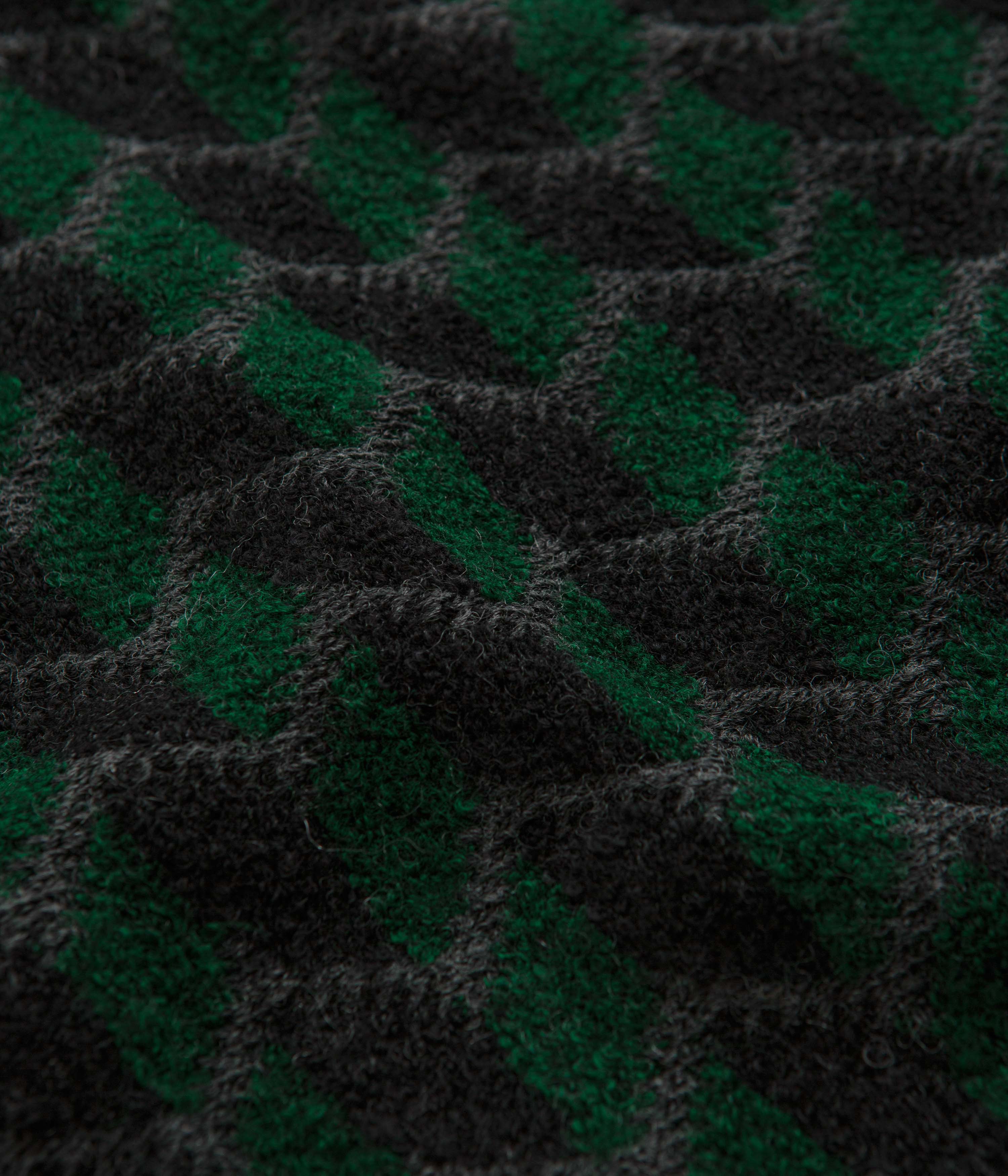 Polar Zig Zag Knit Sweatshirt - Black / Dark Teal - Image 4