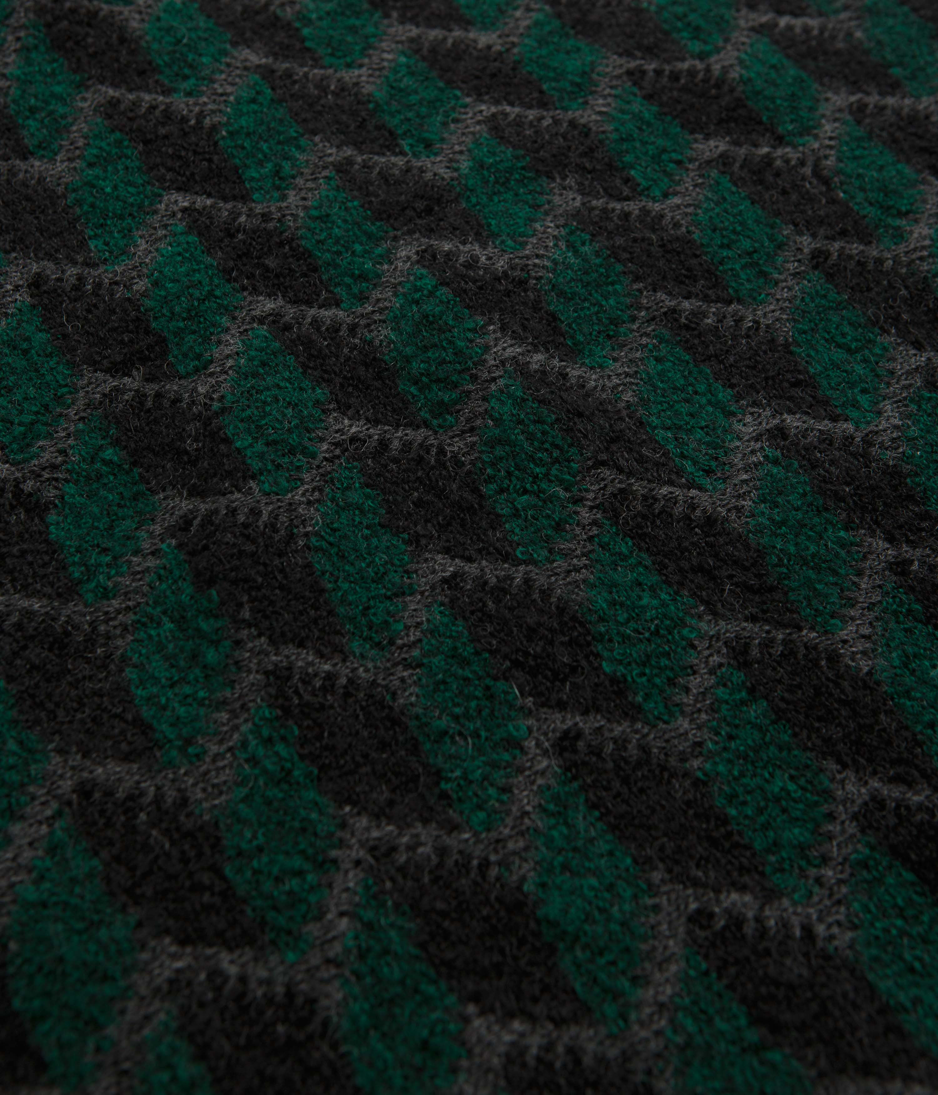 Polar Zig Zag Knit Vest - Black / Dark Teal - Image 3