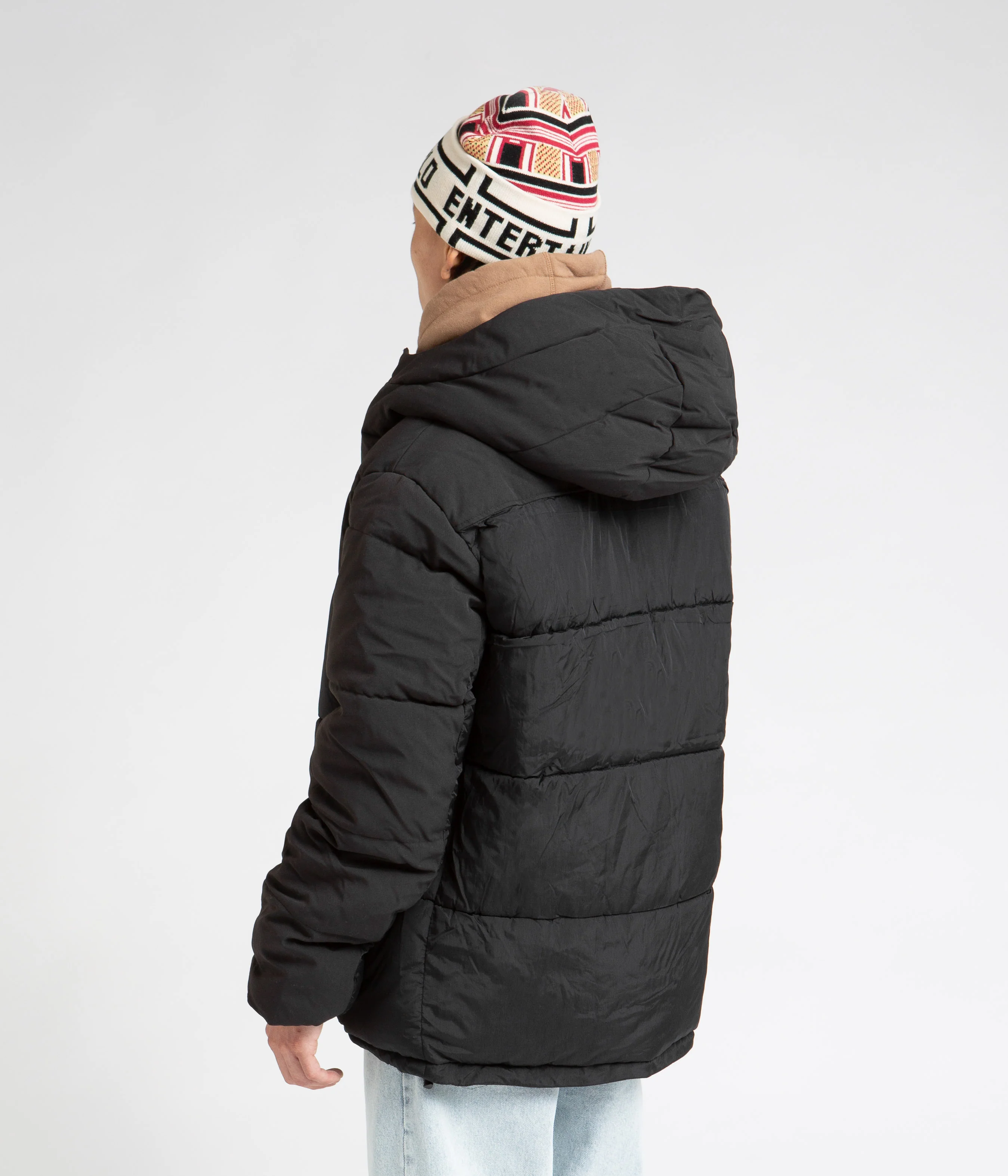 Pop Trading Company Alex Puffer Jacket - Black - Image 3