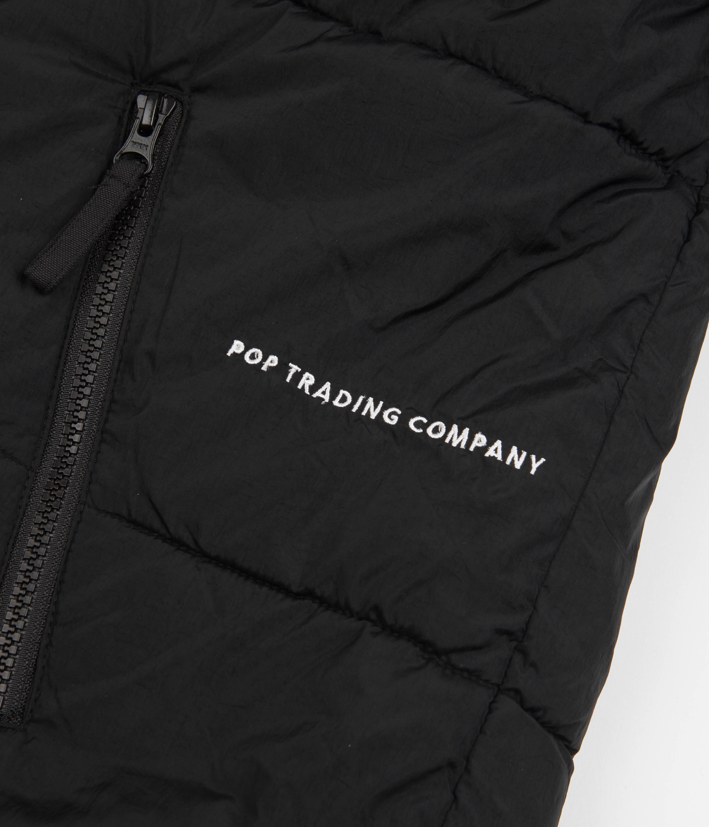 Pop Trading Company Alex Puffer Jacket - Black - Image 7
