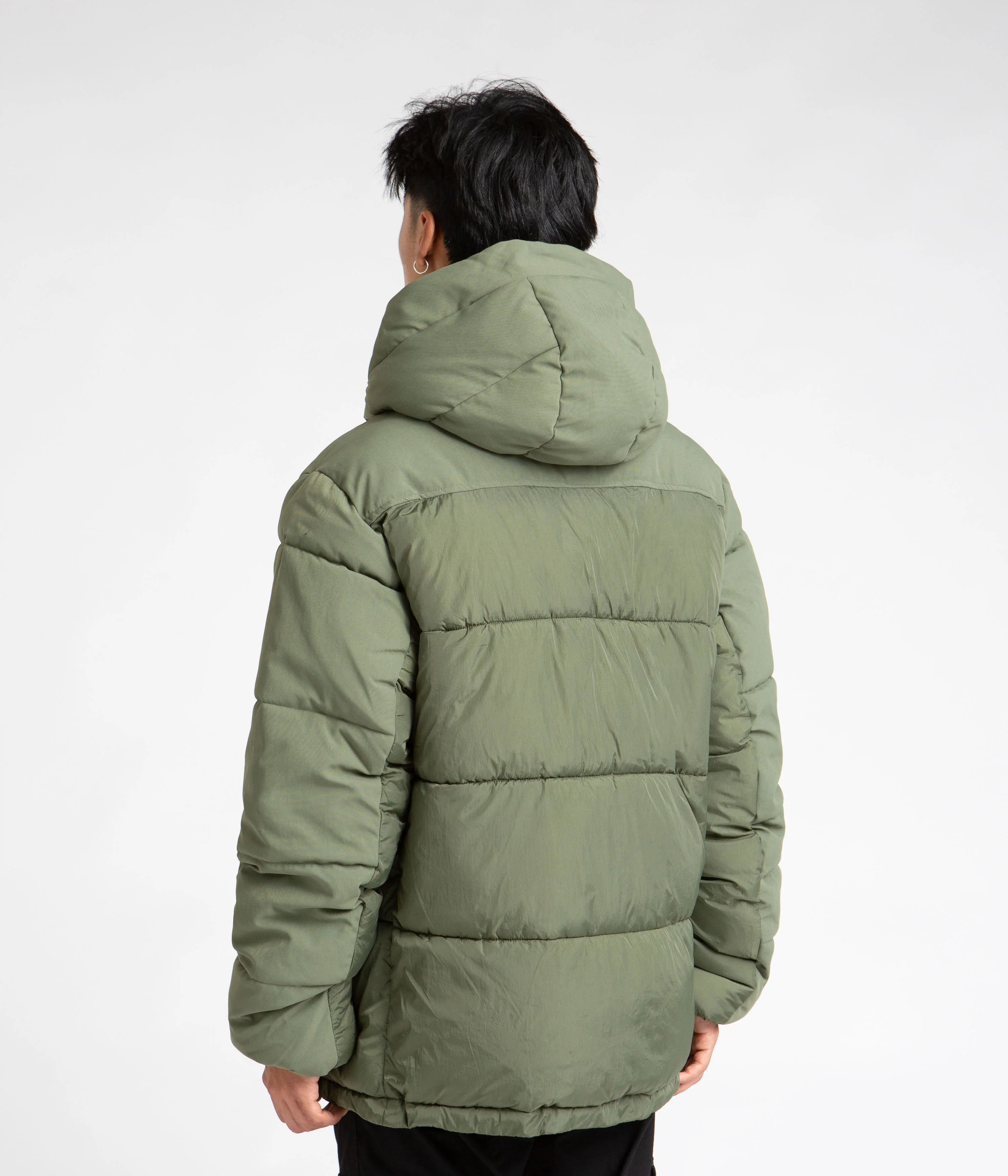 Pop Trading Company Alex Puffer Jacket - Olivine - Image 8